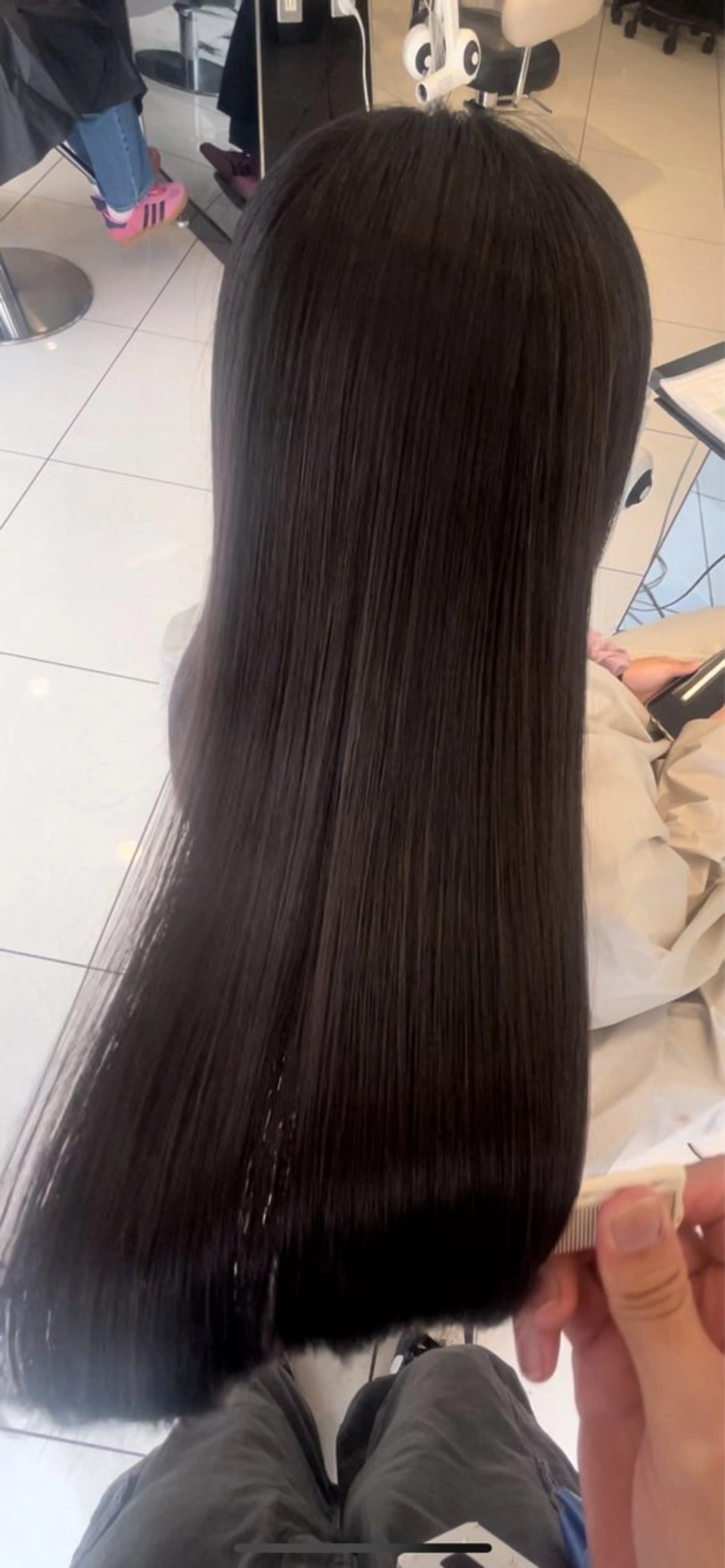 ロング ロング 縮毛矯正 秋葉原/髪質改善特化 鹿倉尊のヘアスタイル