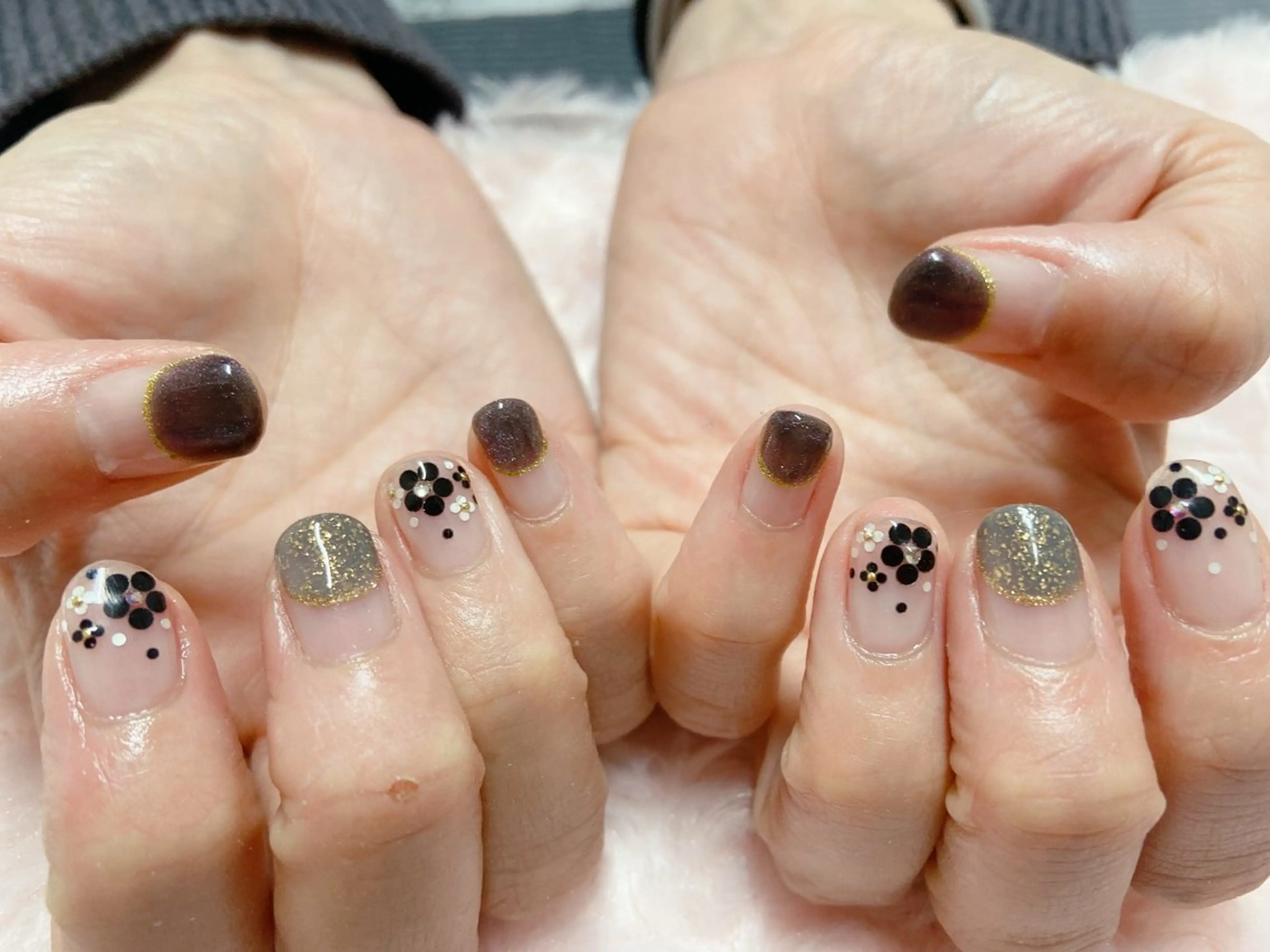 ネイル マグネットネイル ハンドネイル nail salon Berry所属・前田 りかのネイルデザイン