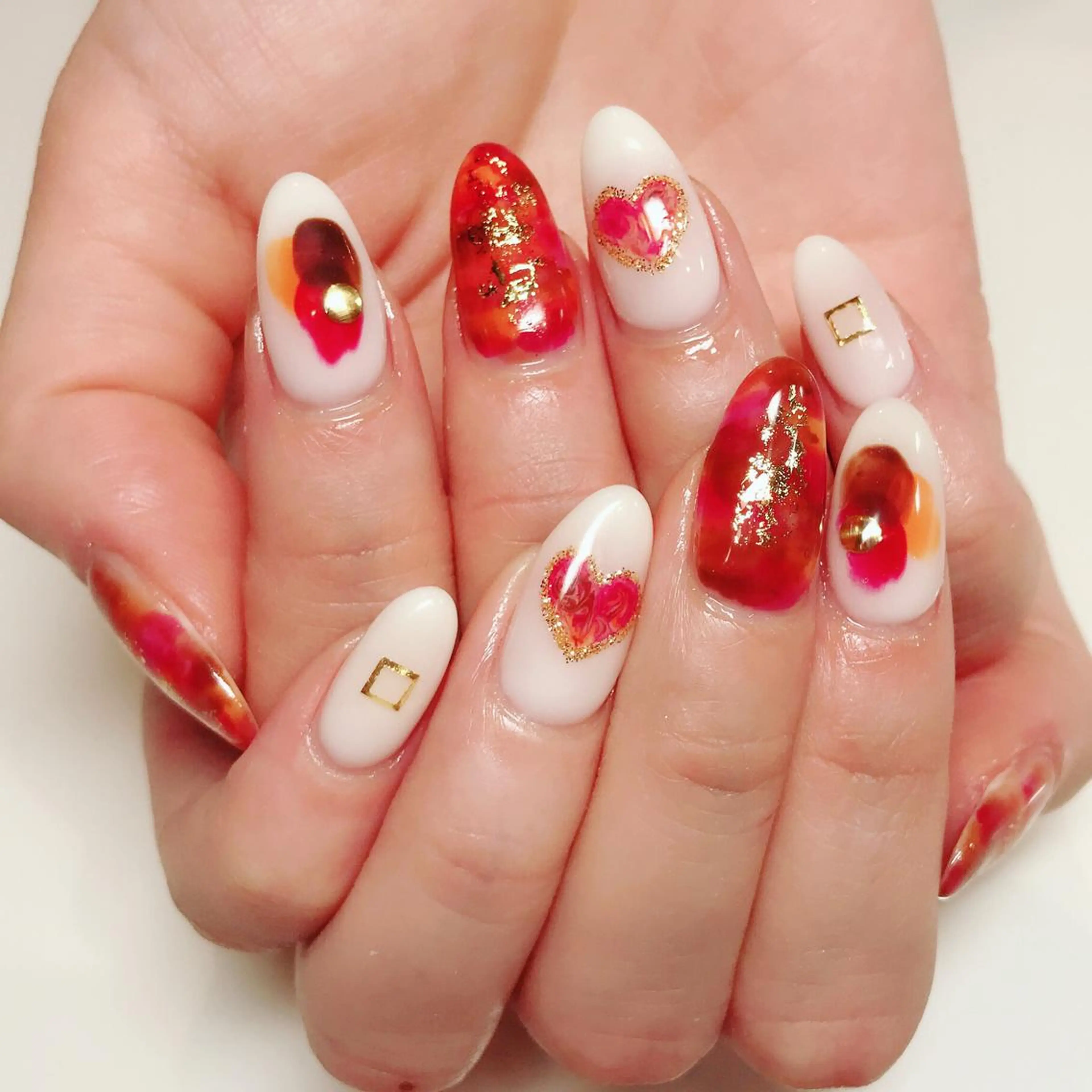 カラー ネイル Q Free nailsのネイルデザイン