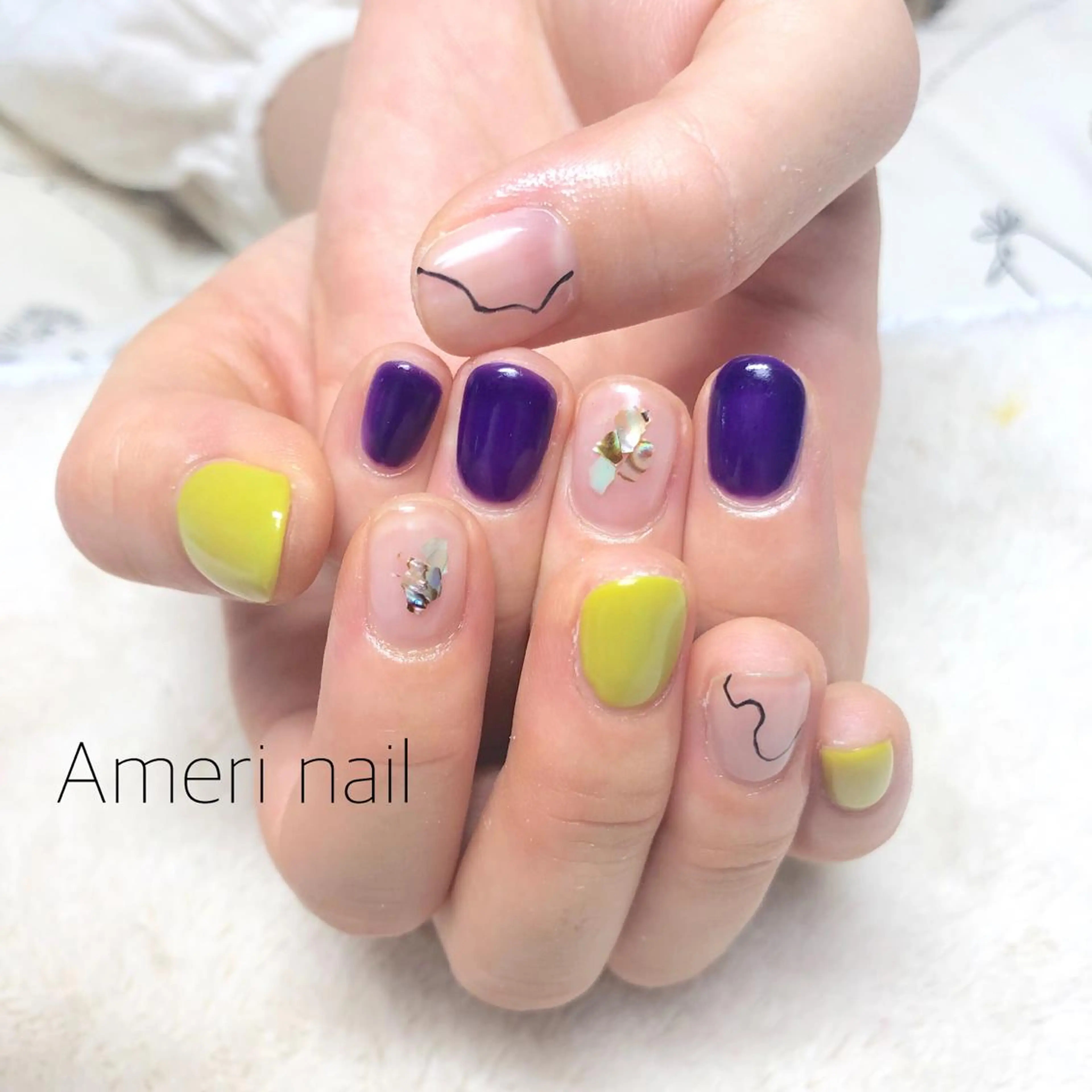 ネイル ハンドネイル Ameri nail /UKIのネイルデザイン