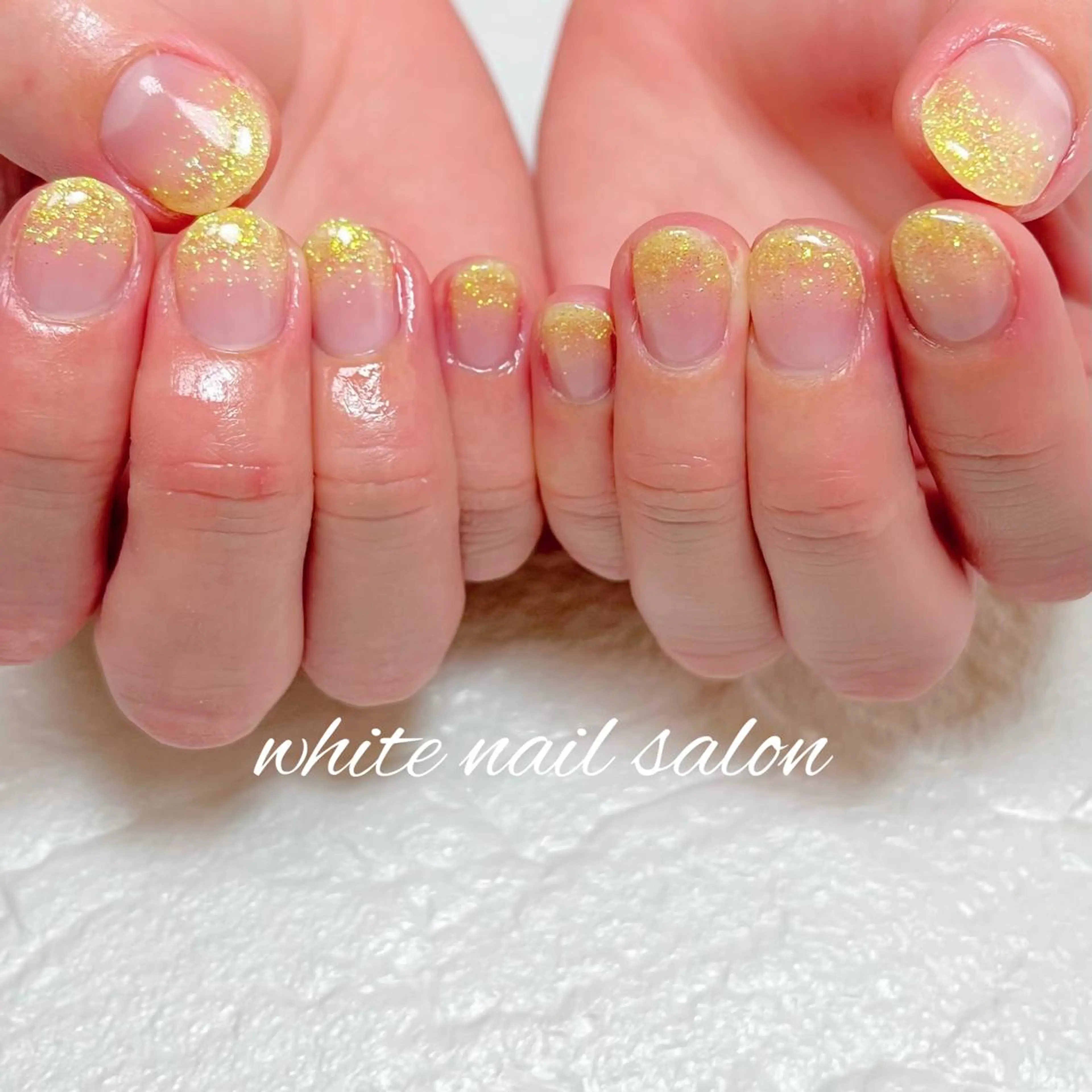 ネイル フットネイル ジェルネイル ハードジェル ラメ(グリッター) 持ち込み ハンドネイル white nail salonのネイルデザイン