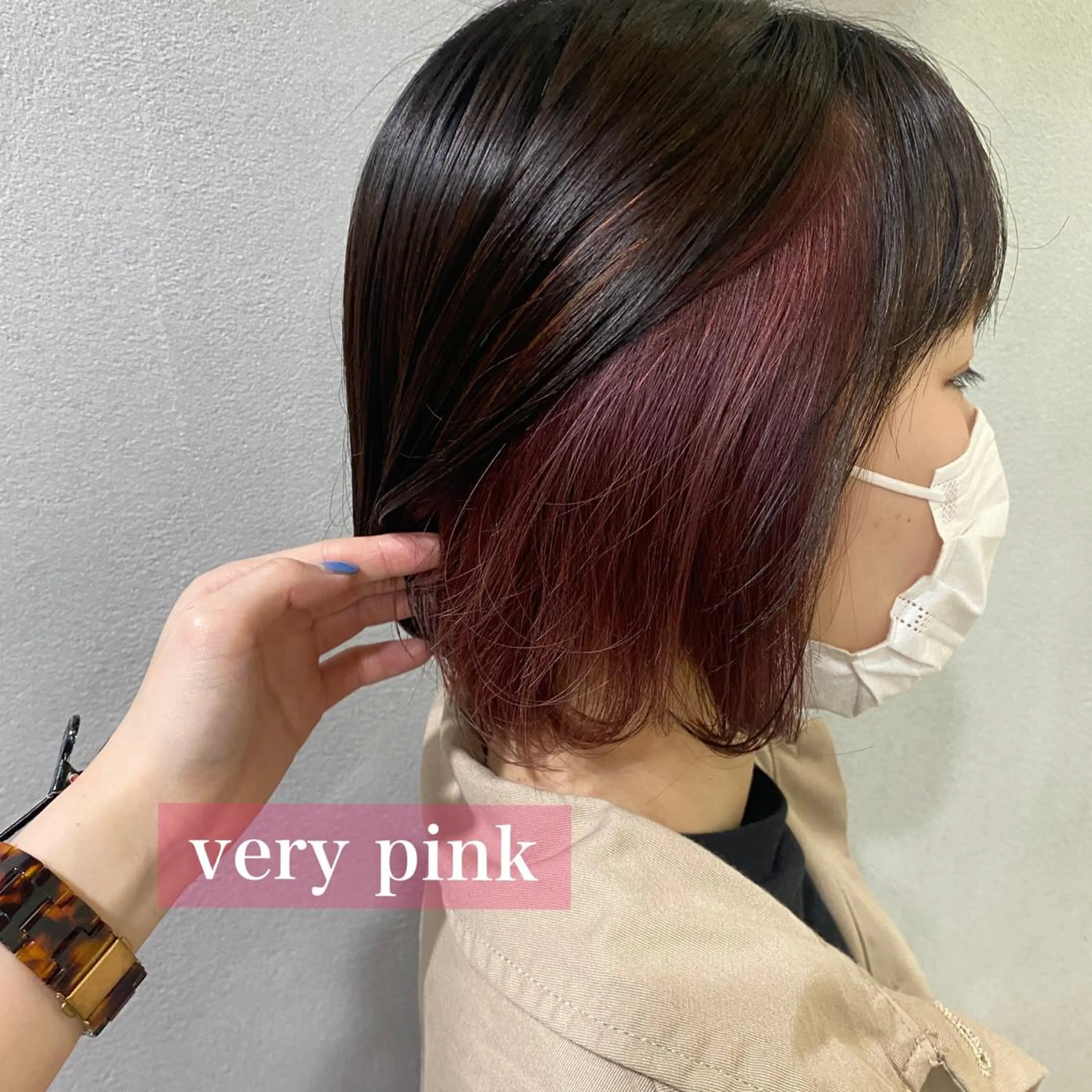 ミディアム カラー 舟橋 りんかのヘアスタイル