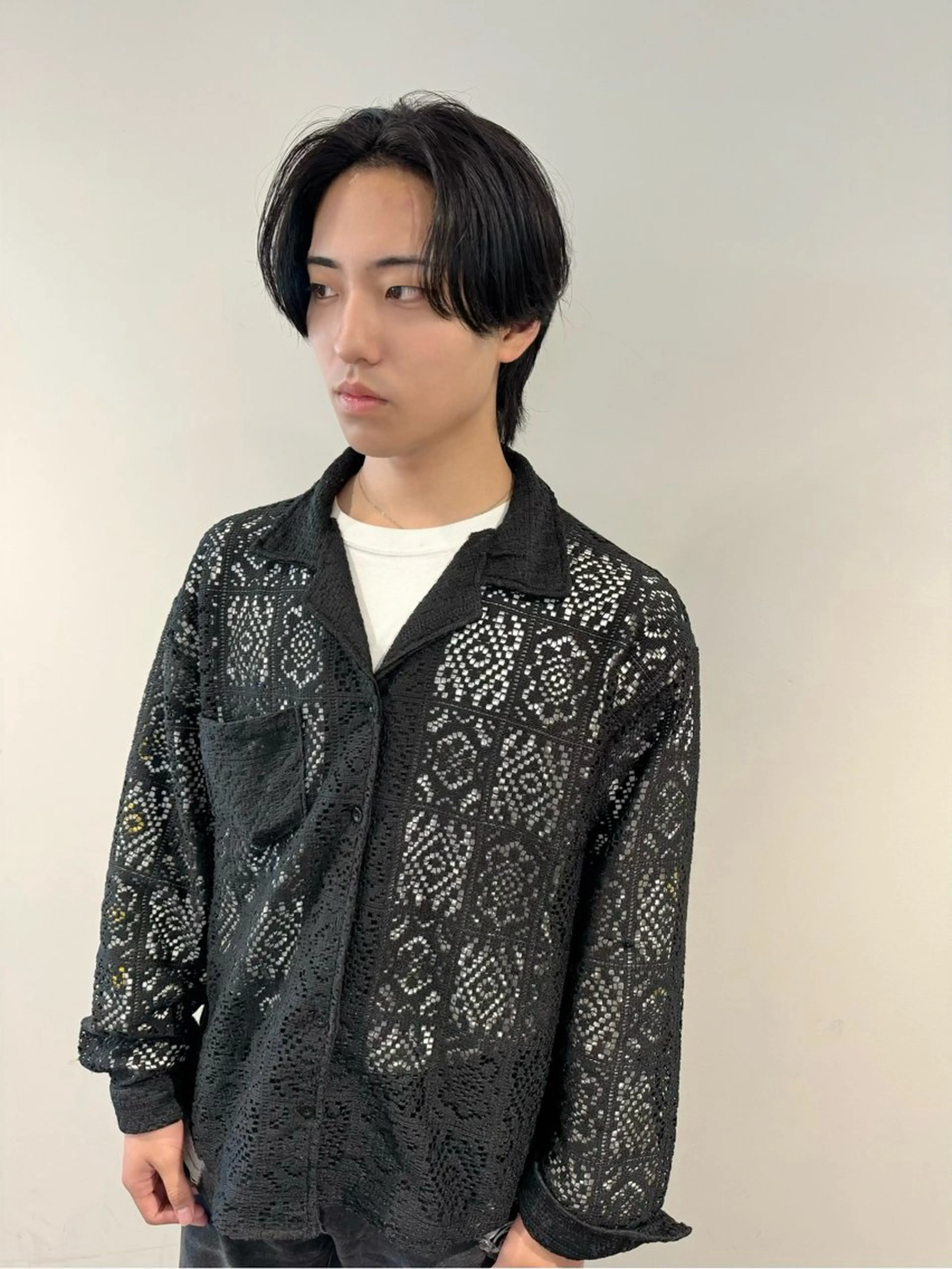 ミディアム メンズ センターパート Tink　天神店所属・今村賢治/メンズ/ レイヤー✨艶カラーのヘアスタイル