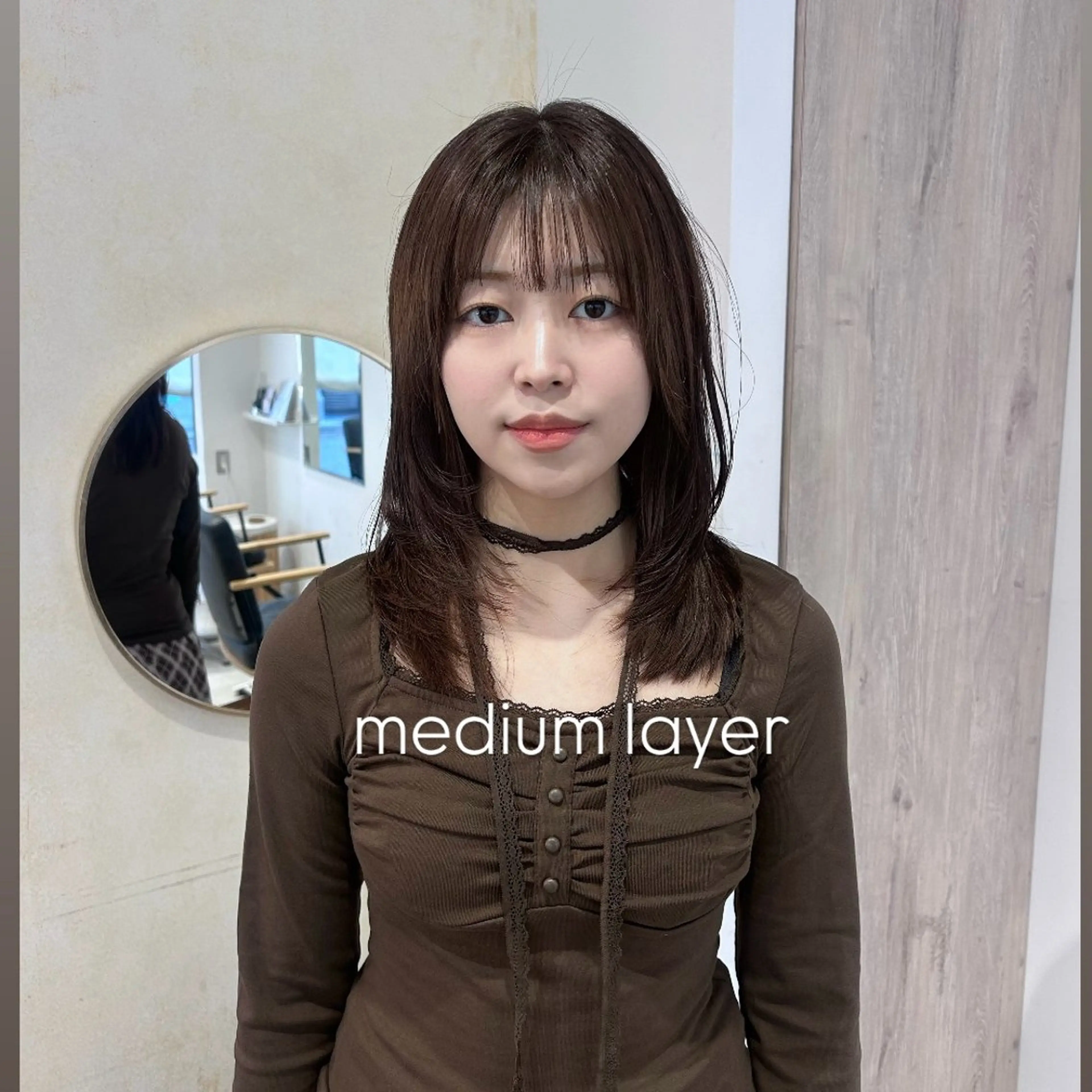 セミロング カラー カット ヘアカラー トリートメント 顔周り/レイヤー 🤍マリノのヘアスタイル