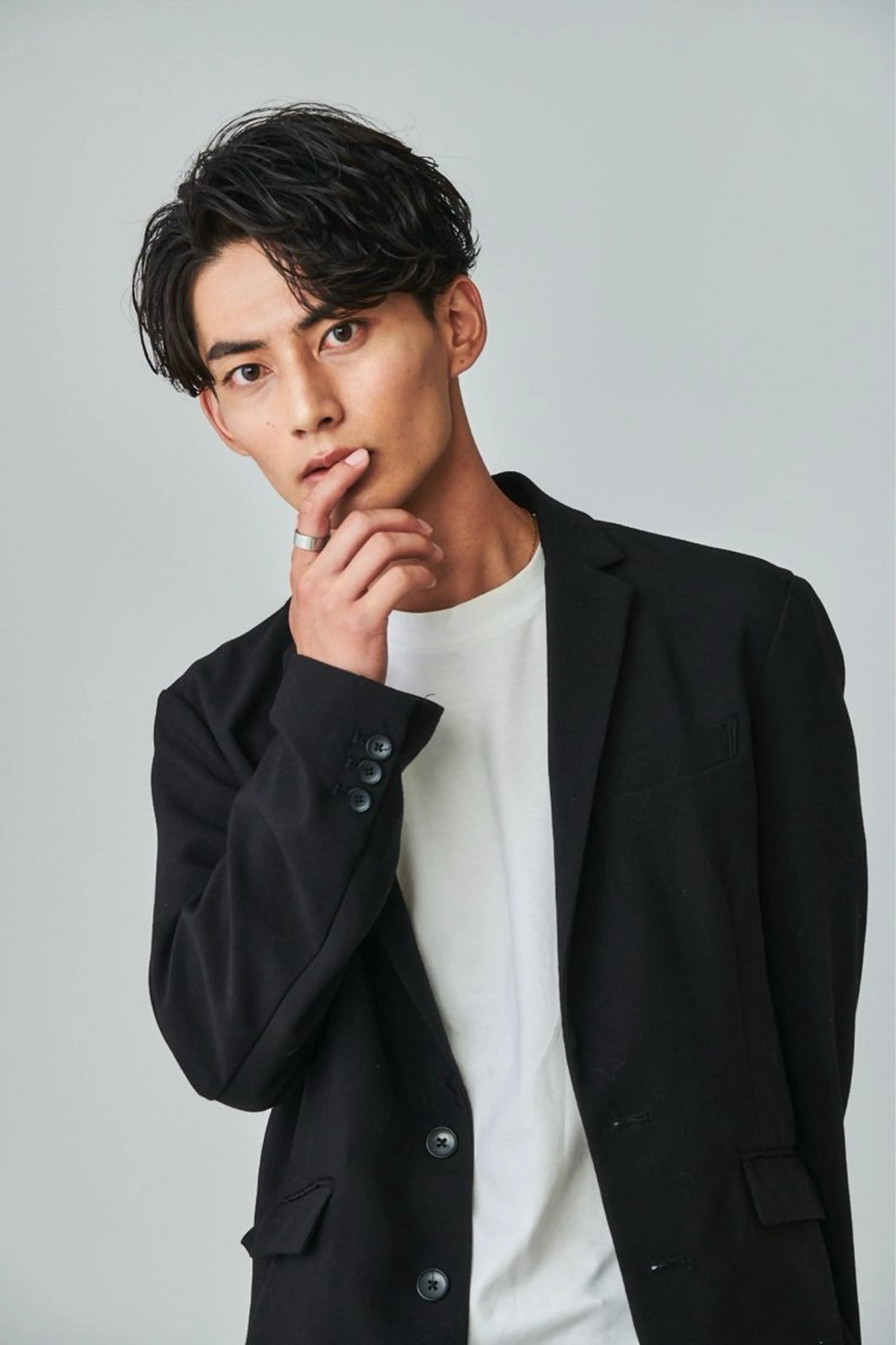 ショート パーマ 池袋センターパート No.1 裕大のヘアスタイル