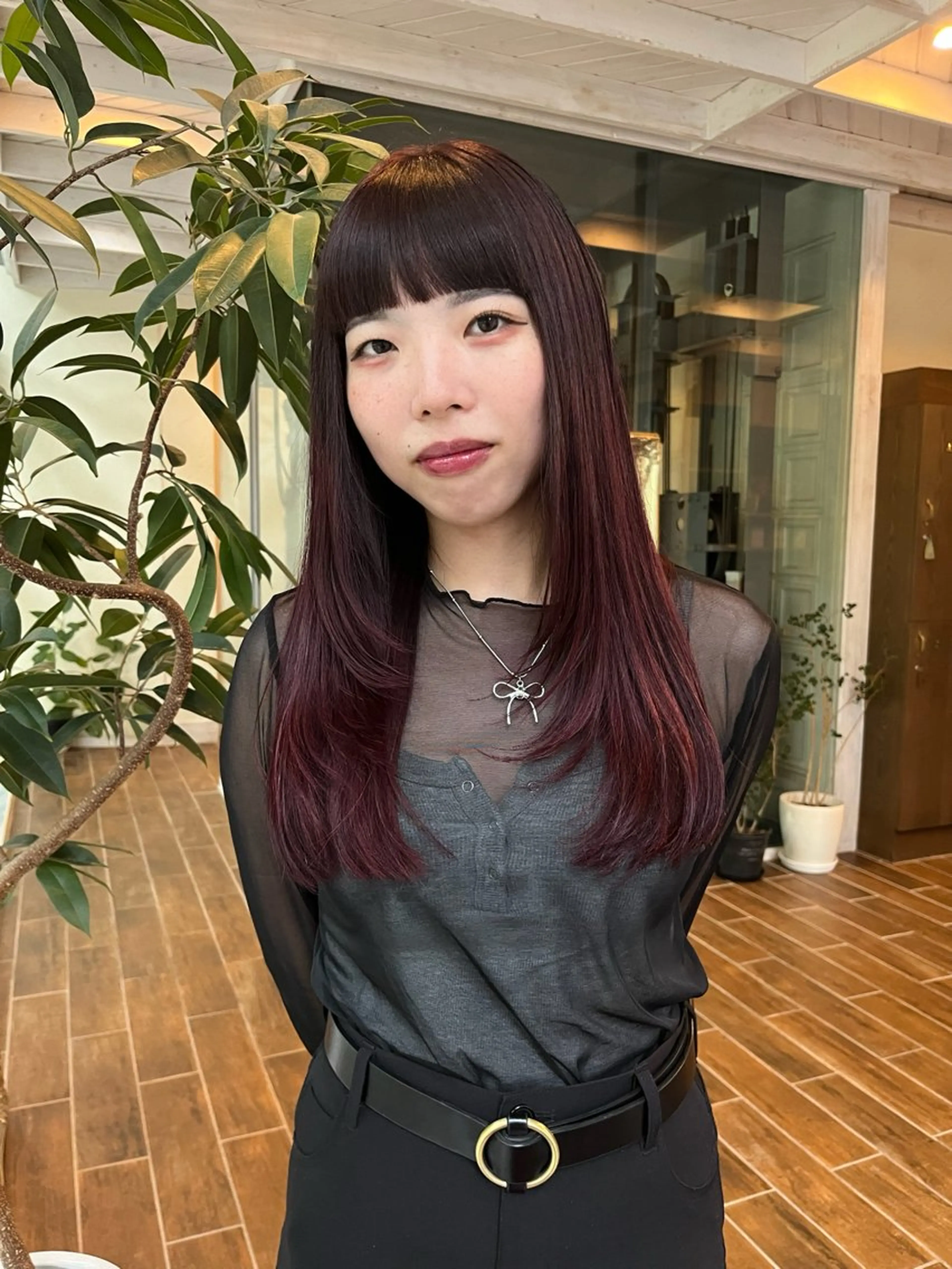 ロング ヘアカラー そね こまちのヘアスタイル