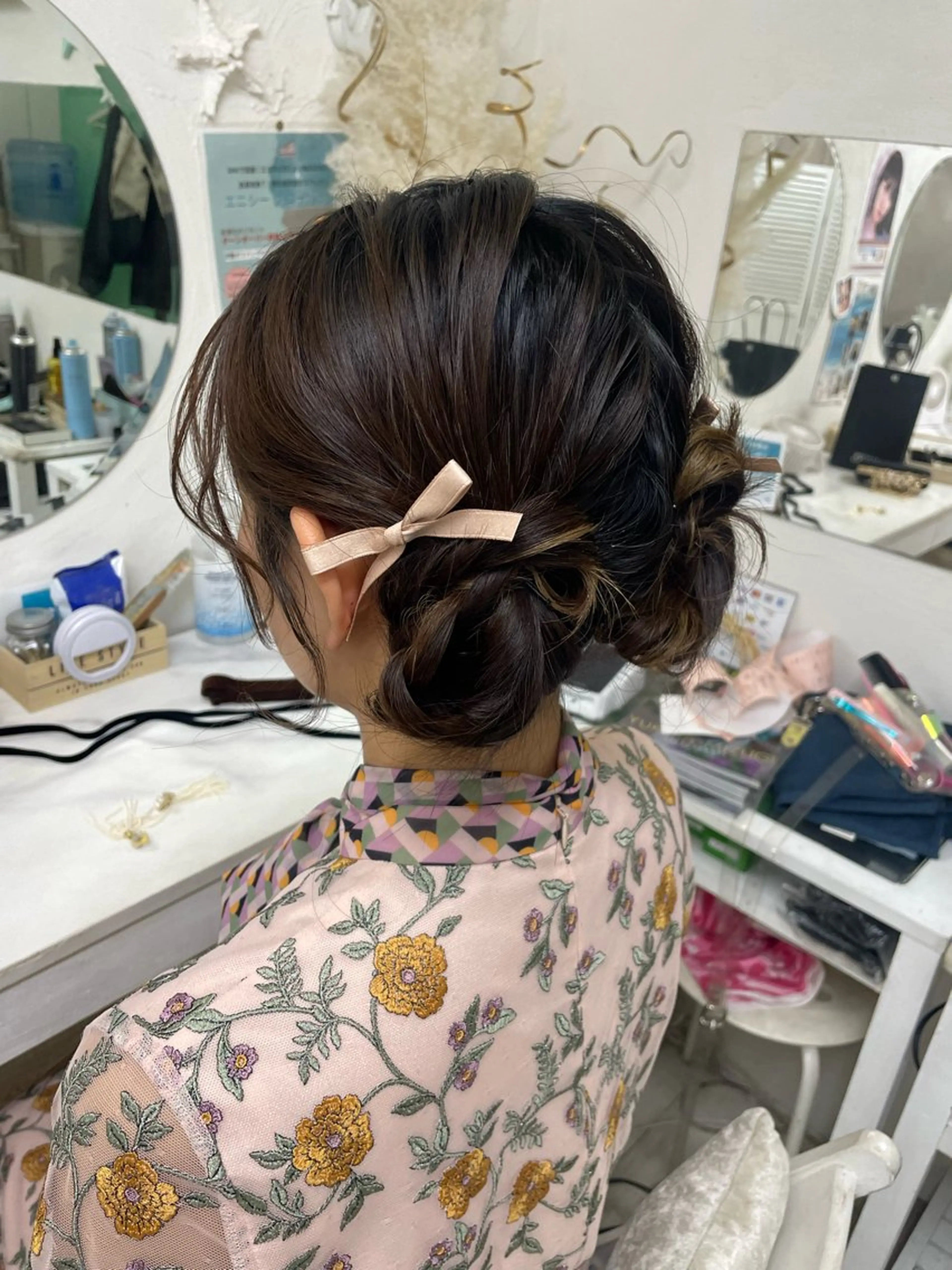 セミロング ヘアセット 六本木/ヘアセット /hairmakeのヘアスタイル