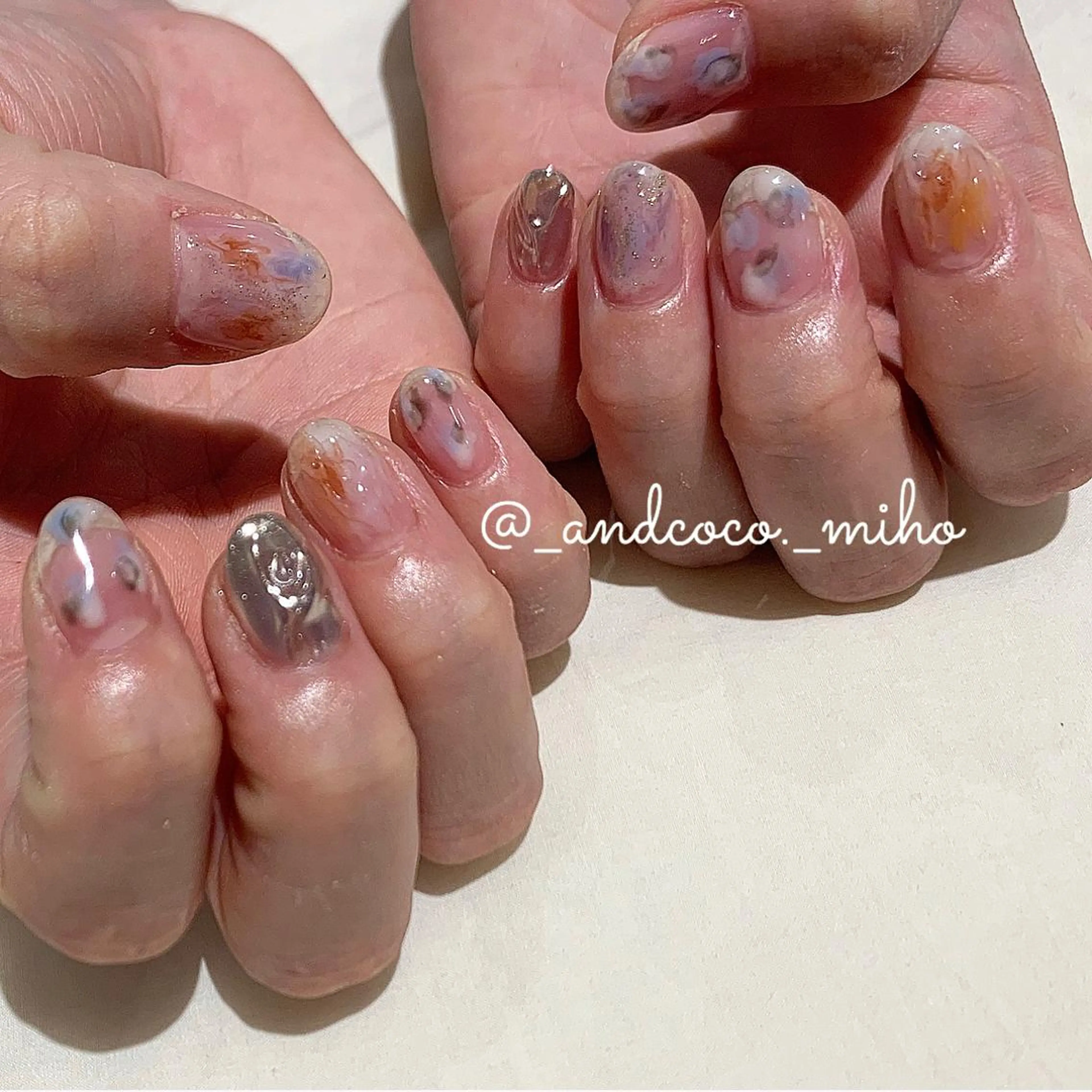 ネイル ハンドネイル I'm Me.所属・Nailist〻 mihoのネイルデザイン