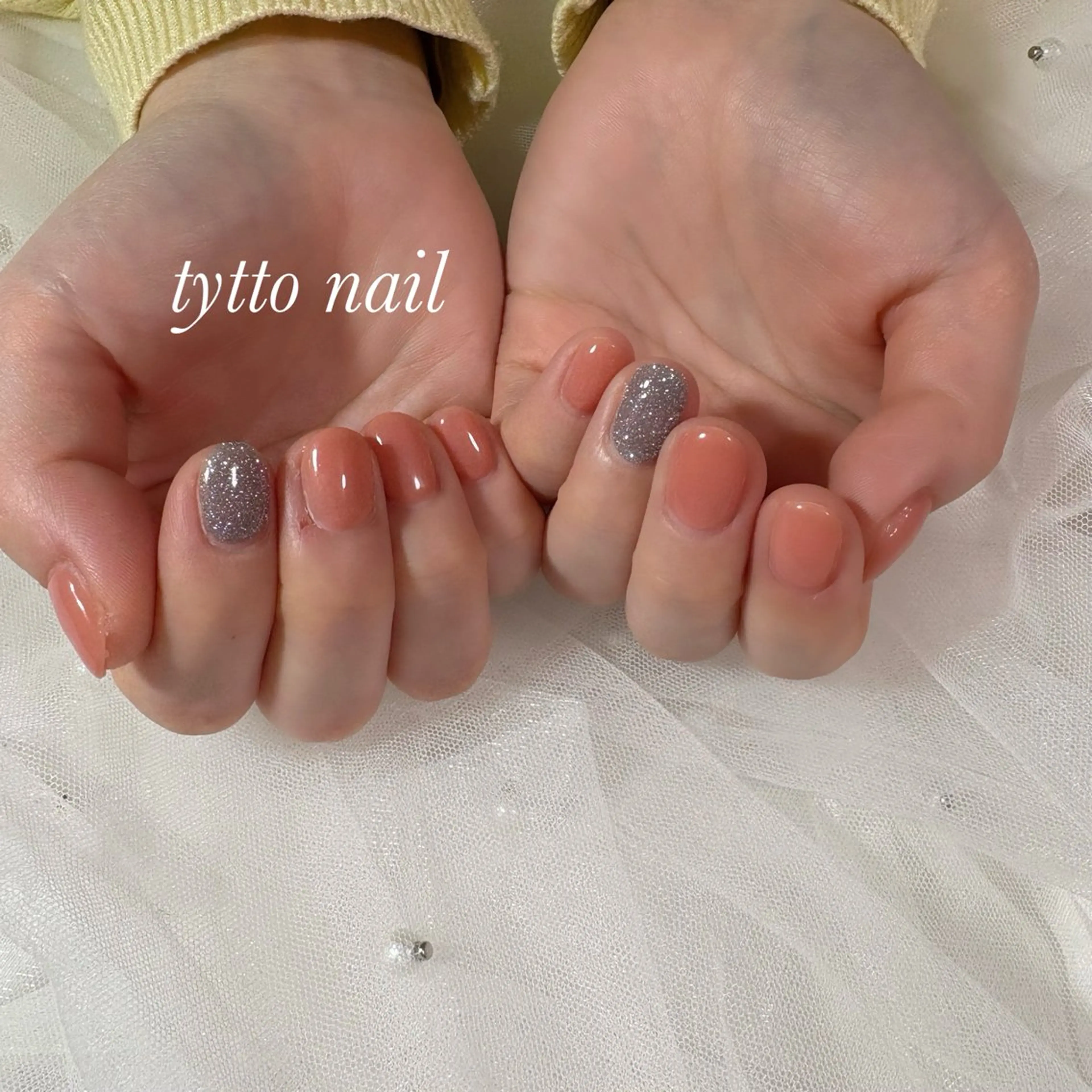 ネイル フラッシュネイル キラキラネイル ラメ(グリッター) オフィスネイル ワンカラーネイル ハンドネイル tytto nail ❤︎‪‪eri‪‪のネイルデザイン