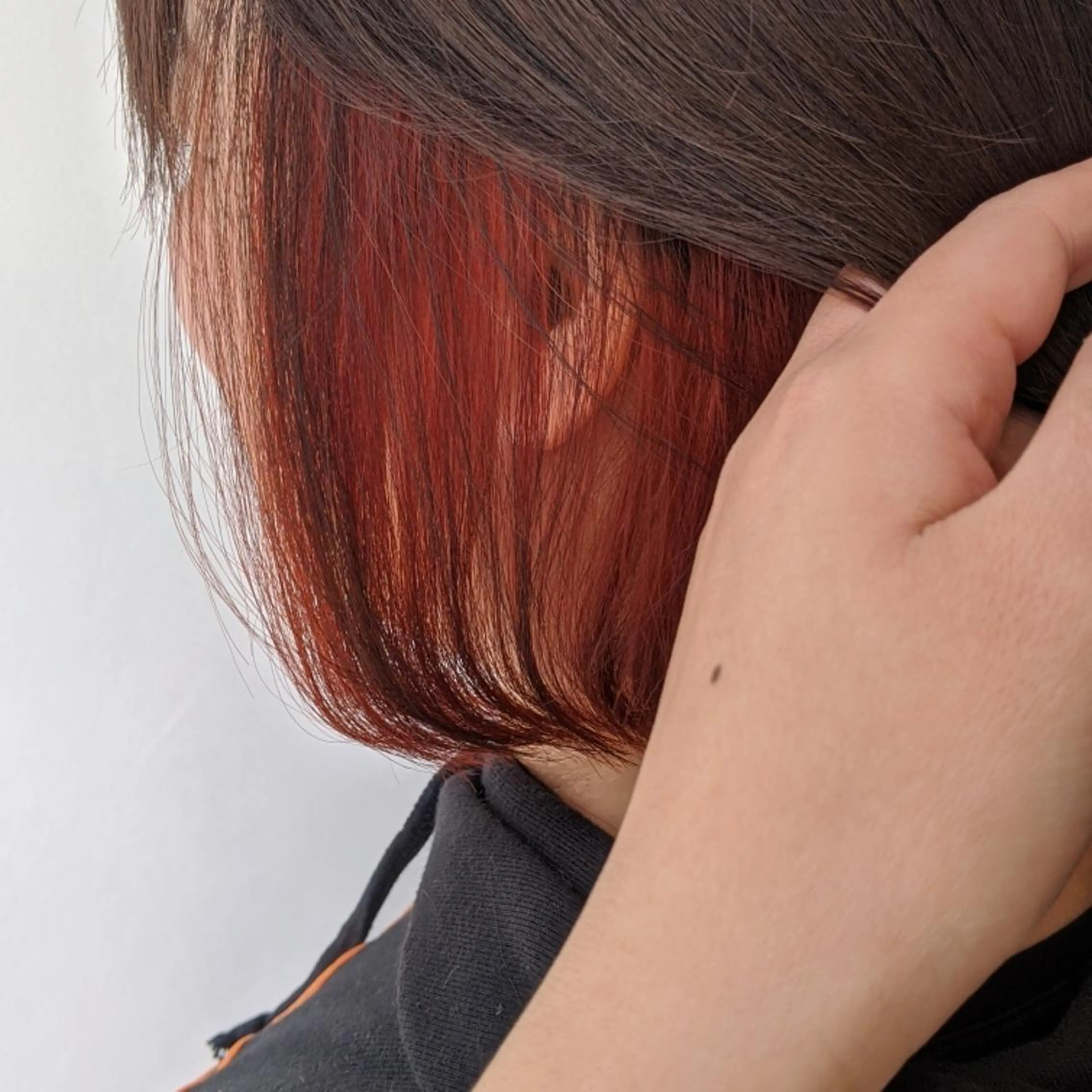 ミディアム カラー ブリーチ インナーカラー 髪質改善＆白髪ぼかし カラー♡店長みやけ♡のヘアスタイル