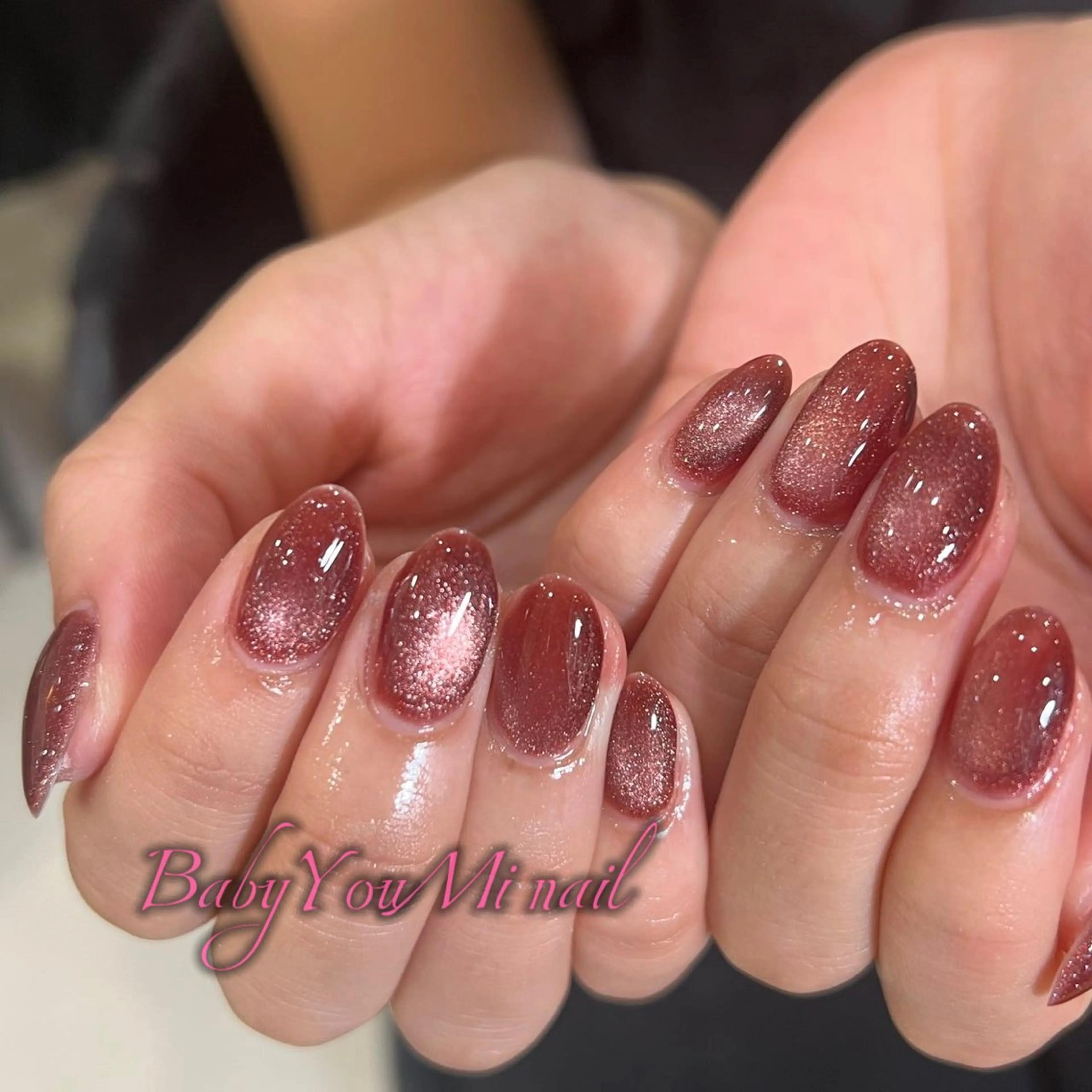 ネイル オーロラネイル フラワーネイル フットネイル フレンチネイル ジェルネイル ハンドネイル BabyYouMi ねねのネイルデザイン