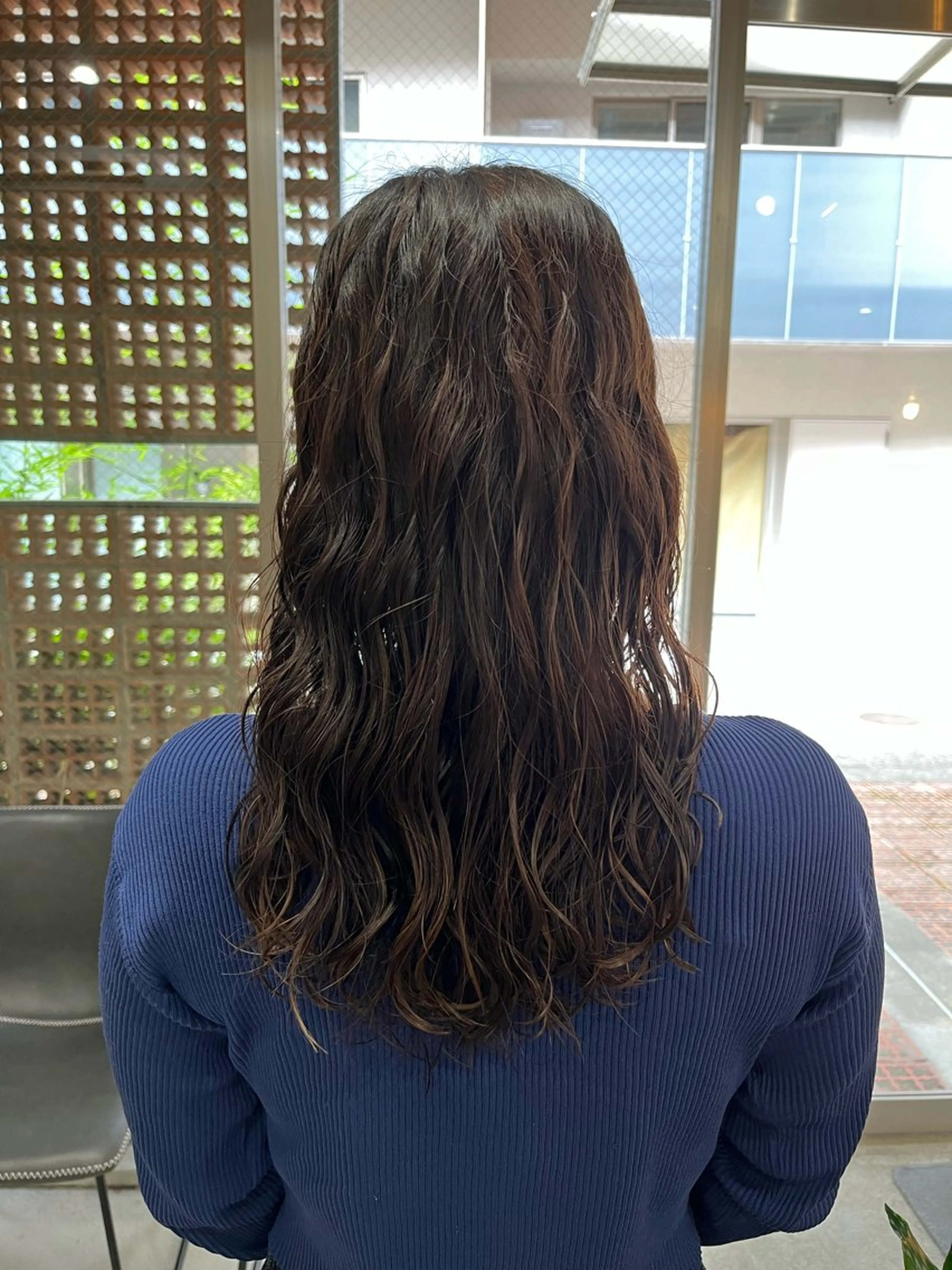 ロング カラー パーマ 表参道/髪質改善・ 透明感 colorのヘアスタイル