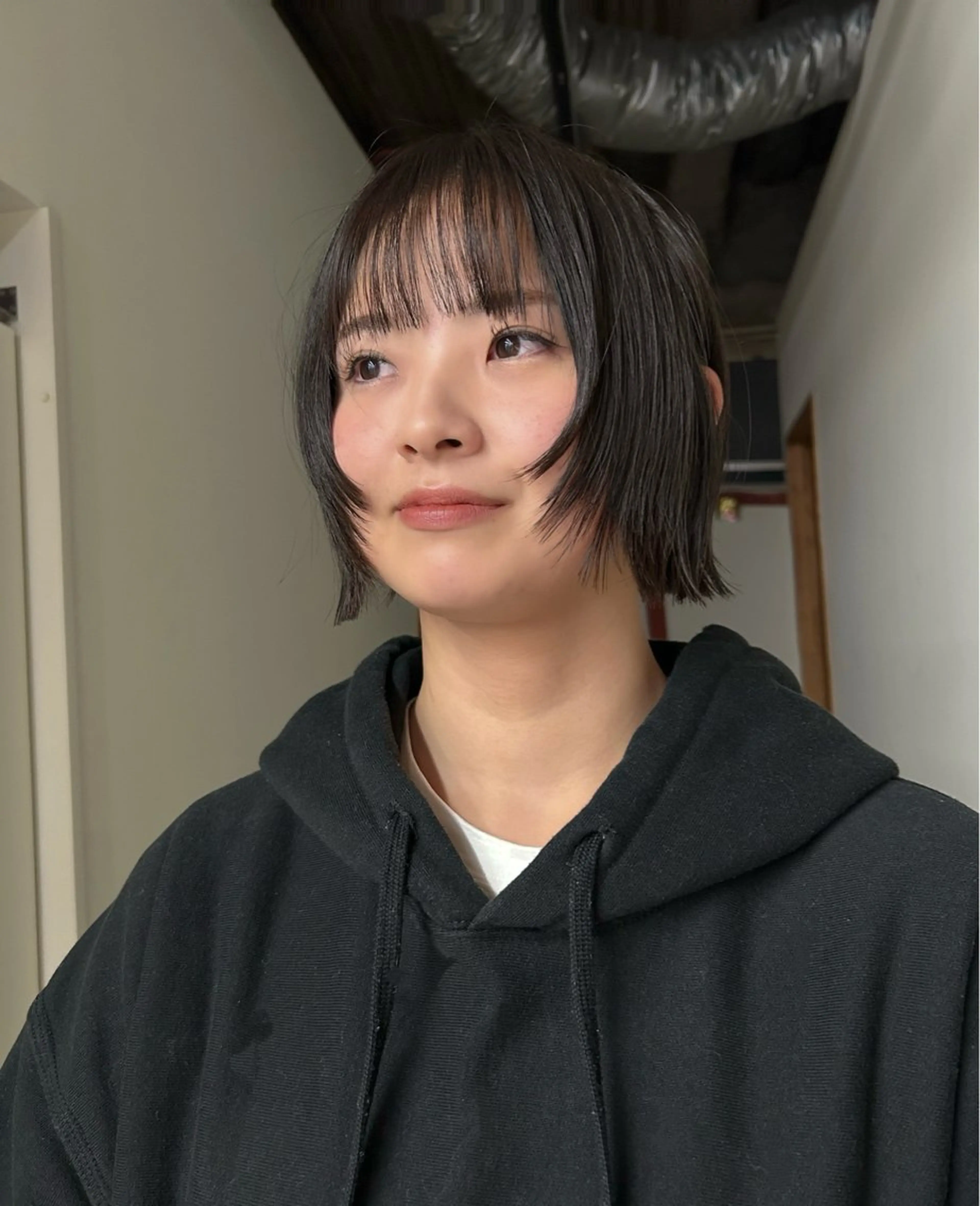 ショート 顔周りカット レイヤーカット 藤原 直希のヘアスタイル