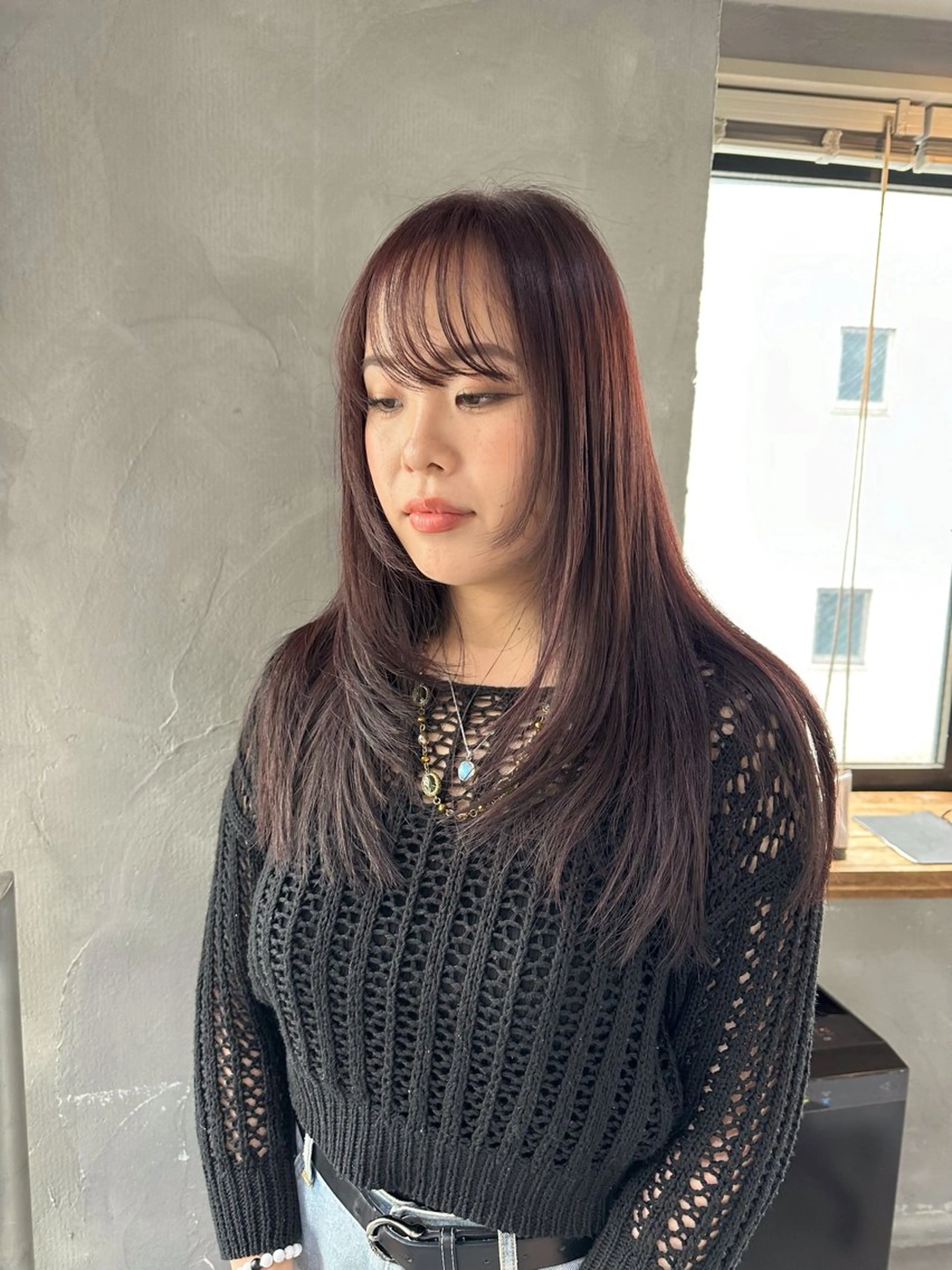 ロング カラー アッシュ レイヤーカット カット ヘアカラー ウルフ/レイヤー🪐 MANAのヘアスタイル