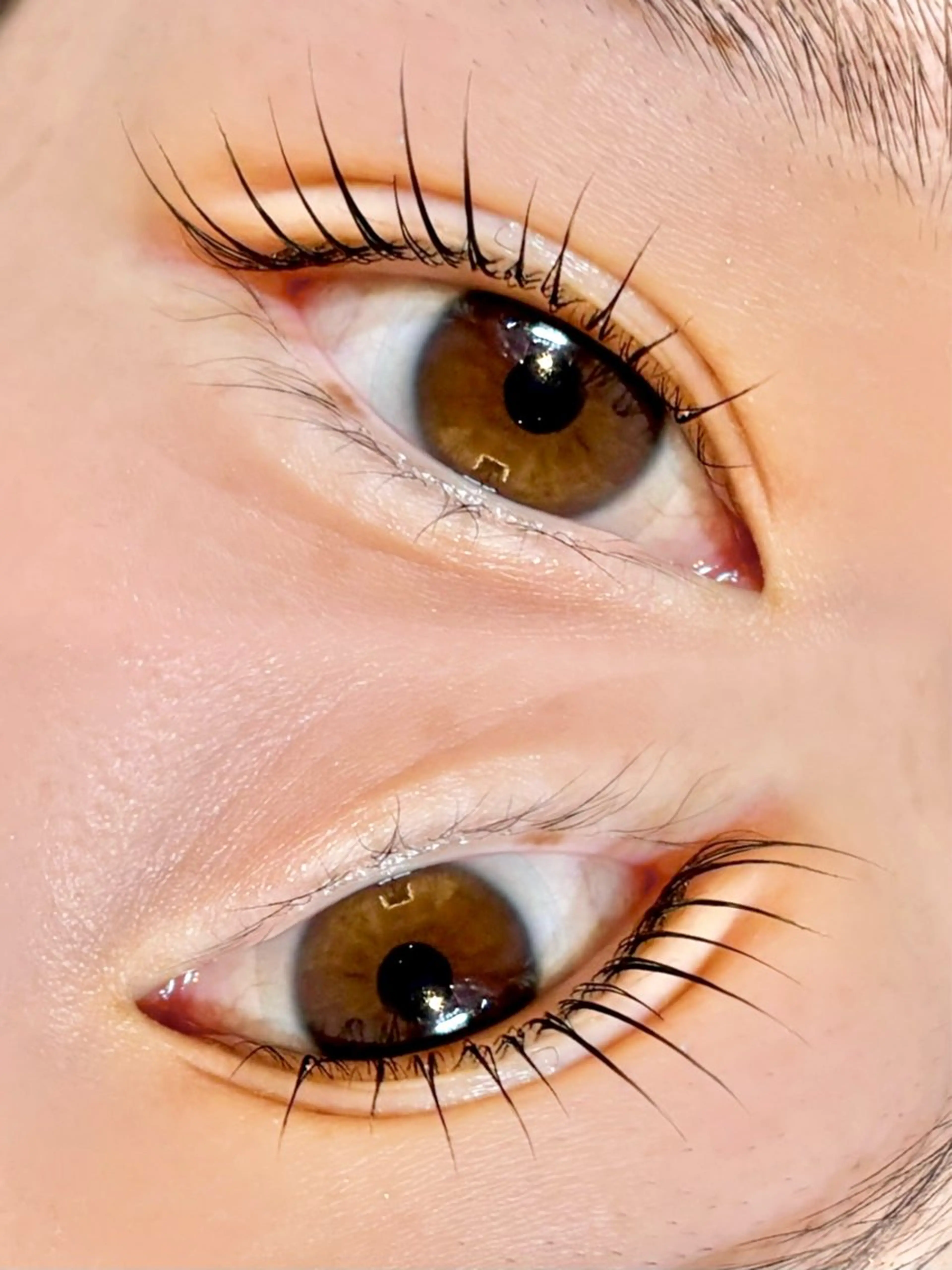 マツエク・マツパ ナチュラル パリジェンヌラッシュリフト まつげパーマ 一重×まつ毛パーマ 表参道eyelist KONOMIのマツエク・マツパデザイン