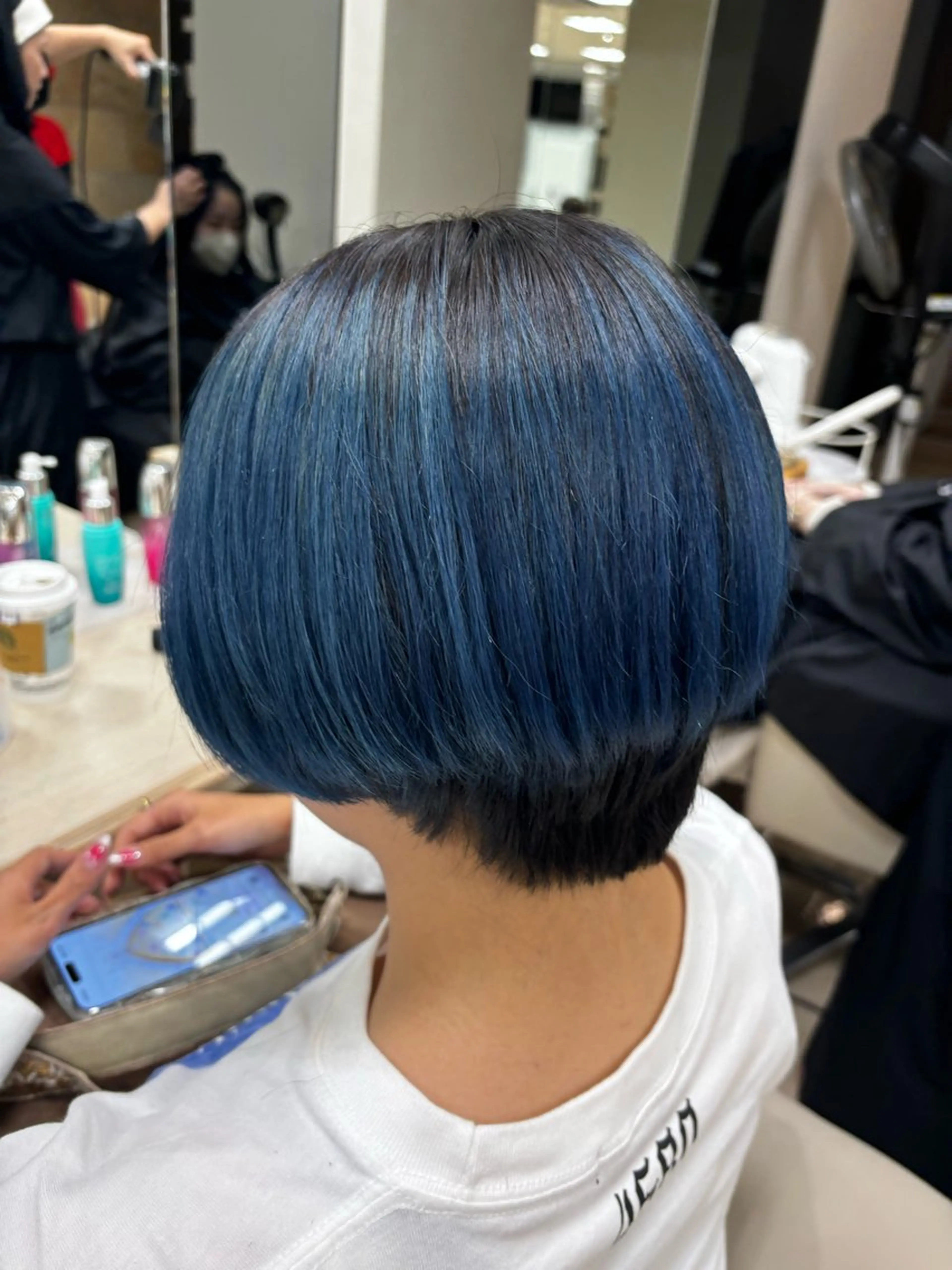 ショート ヘアカラー 推し活/韓国/ブリー チカラーminamiのヘアスタイル