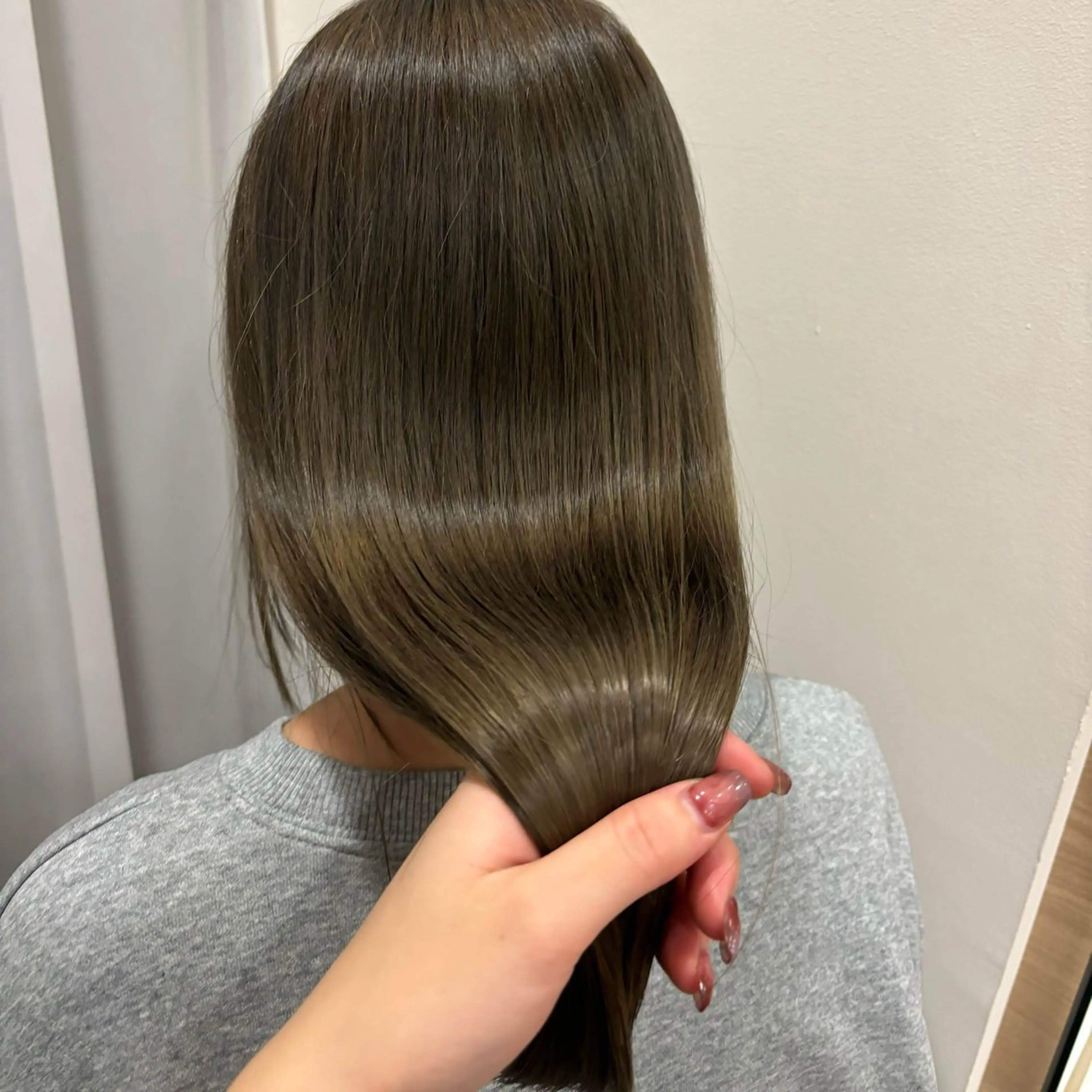 セミロング 縮毛矯正 カット 縮毛矯正 トリートメント CHAINON×FeM#所属・名駅/sHiHo/透 明感カラー✨🎀/のヘアスタイル