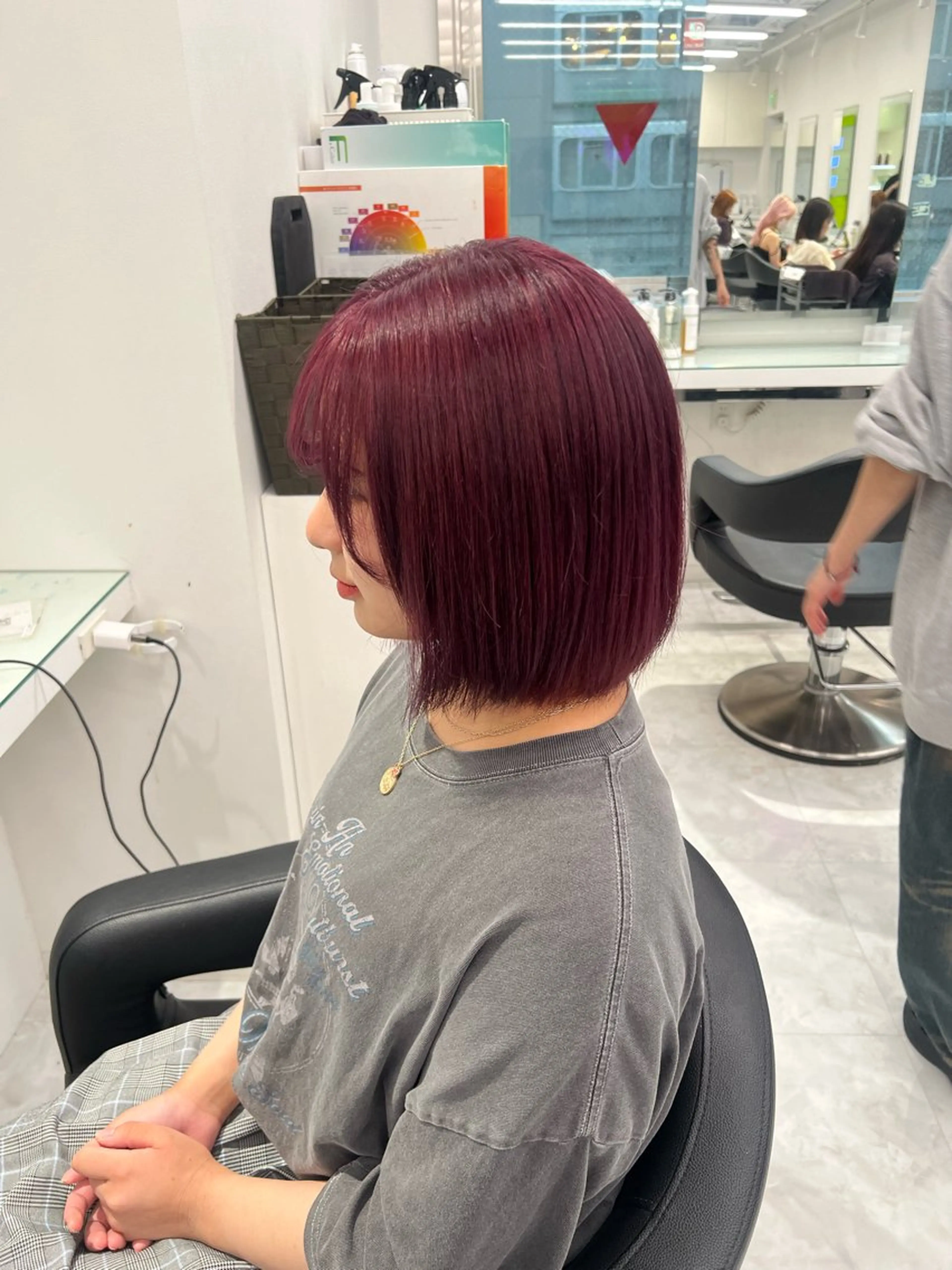 カラー ヘアカラー トリートメント ブリーチなし透明感 💗RYOTAのヘアスタイル