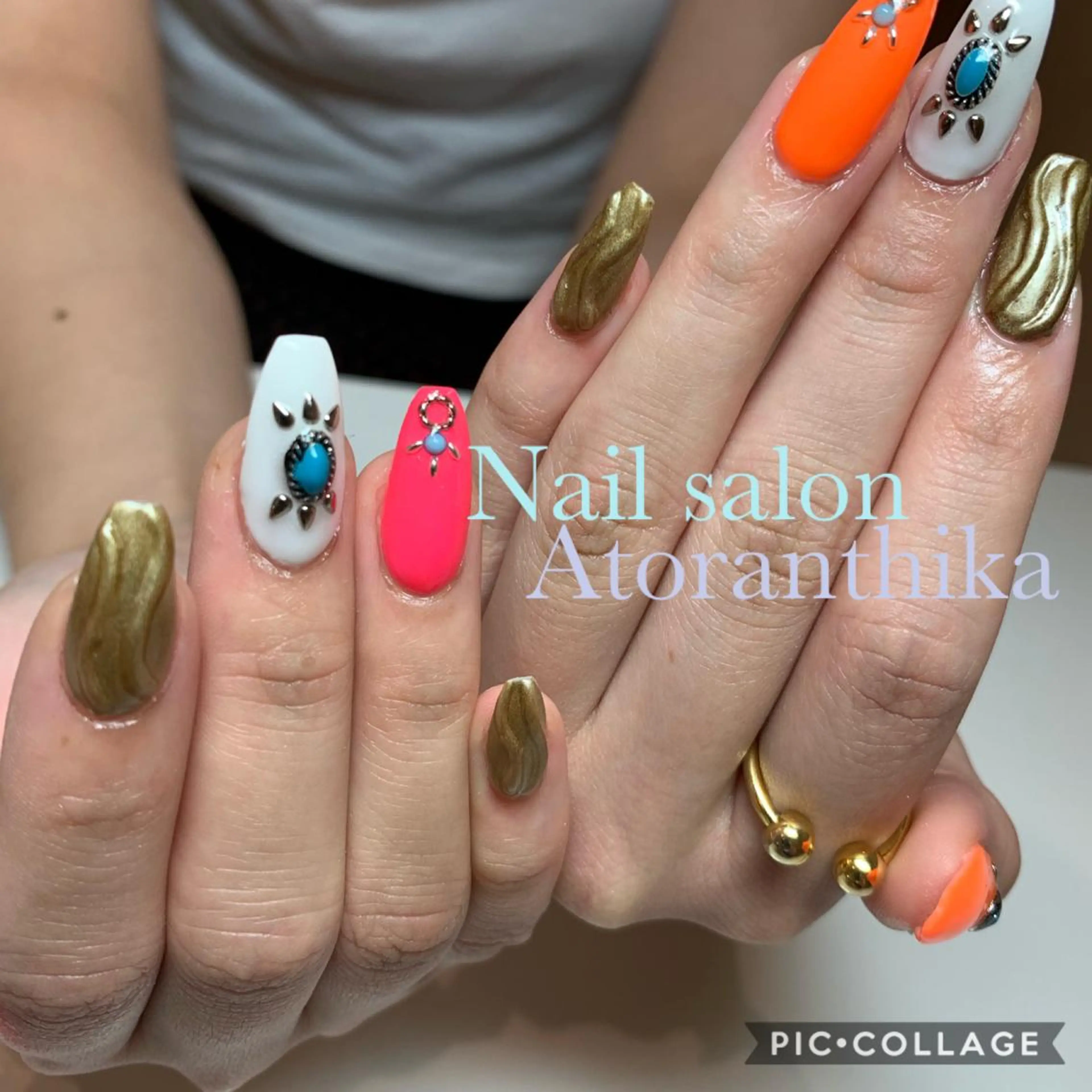 ネイル ハンドネイル Nail salon Atlantica所属・Nail salon ✩ ｱﾄﾗﾝﾃｨｶのネイルデザイン
