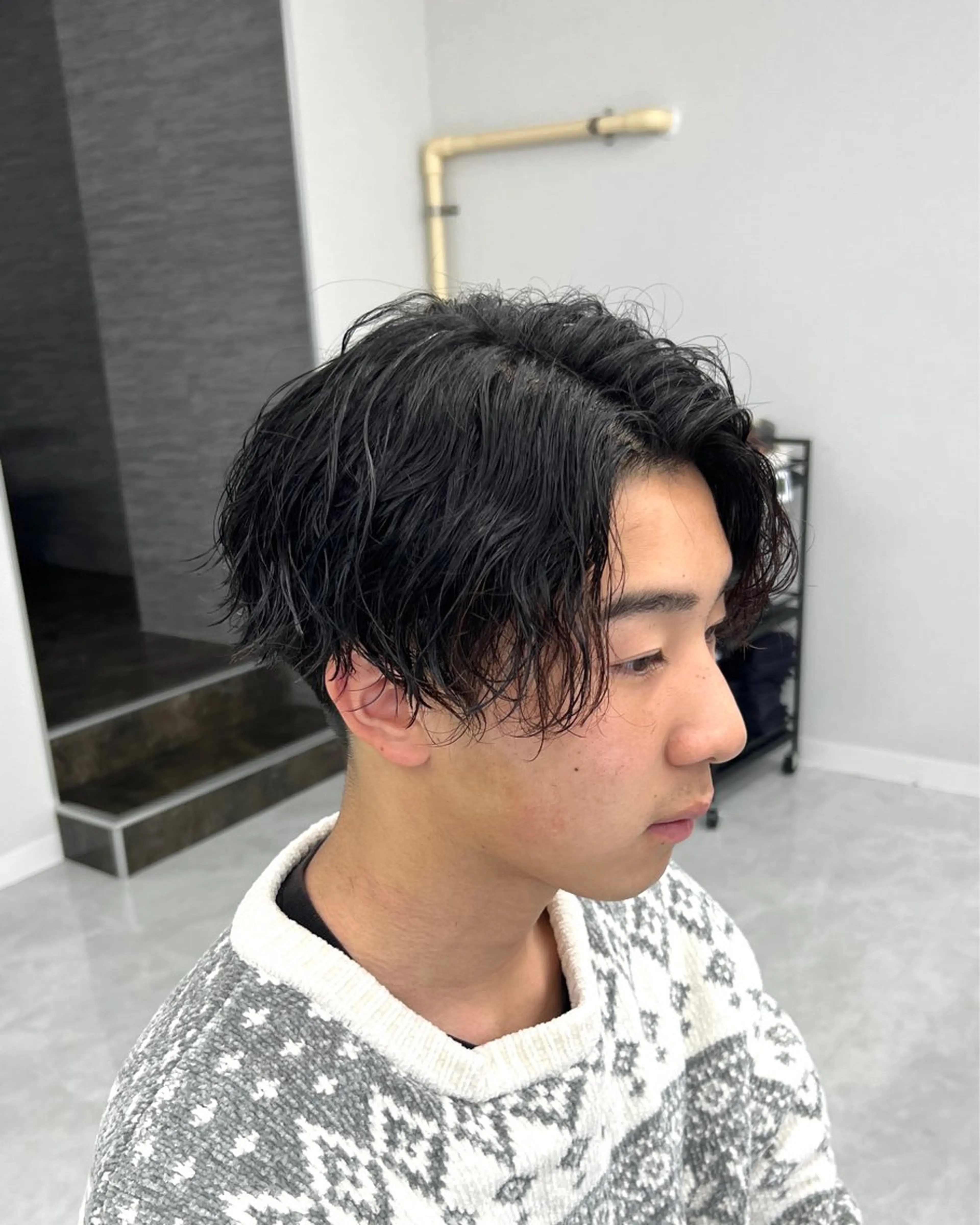 パーマ メンズ カット パーマ トリートメント ヘッドスパ ヘアセット シャドウパーマ/ メンズ/KENTAのヘアスタイル