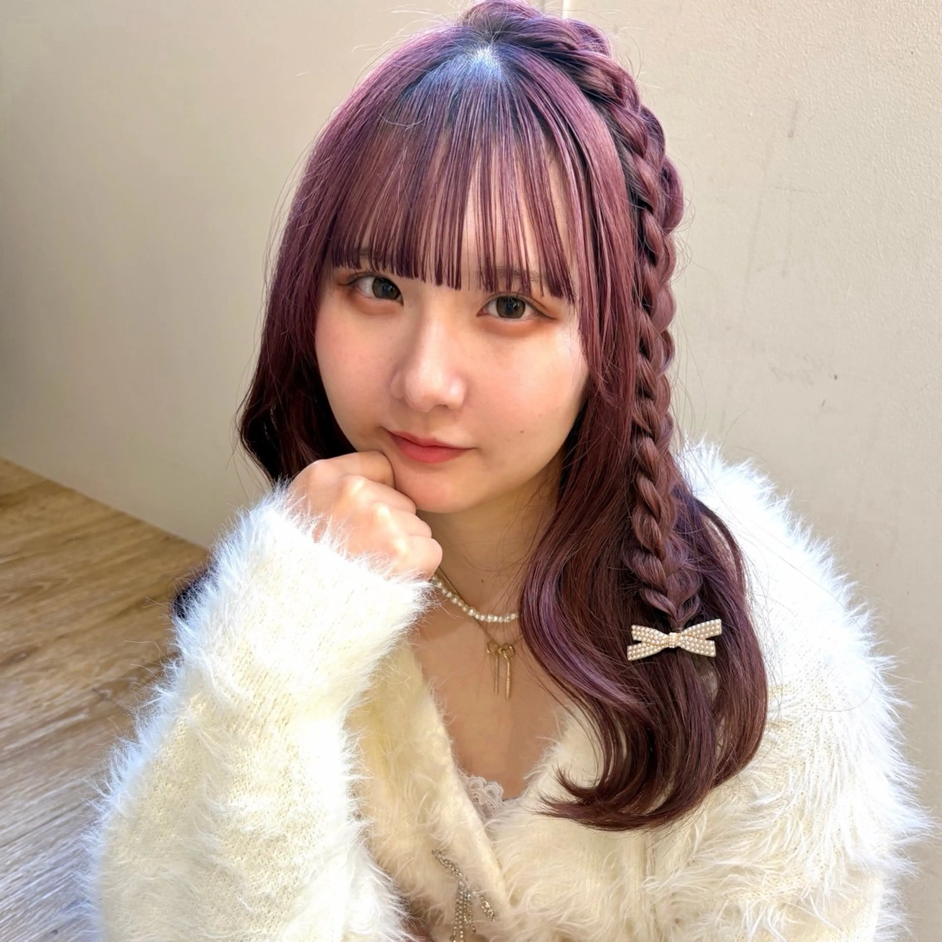 ロング カラー ヘアアレンジ ハイトーンカラー/ 長さだし🐇きょうかのヘアスタイル