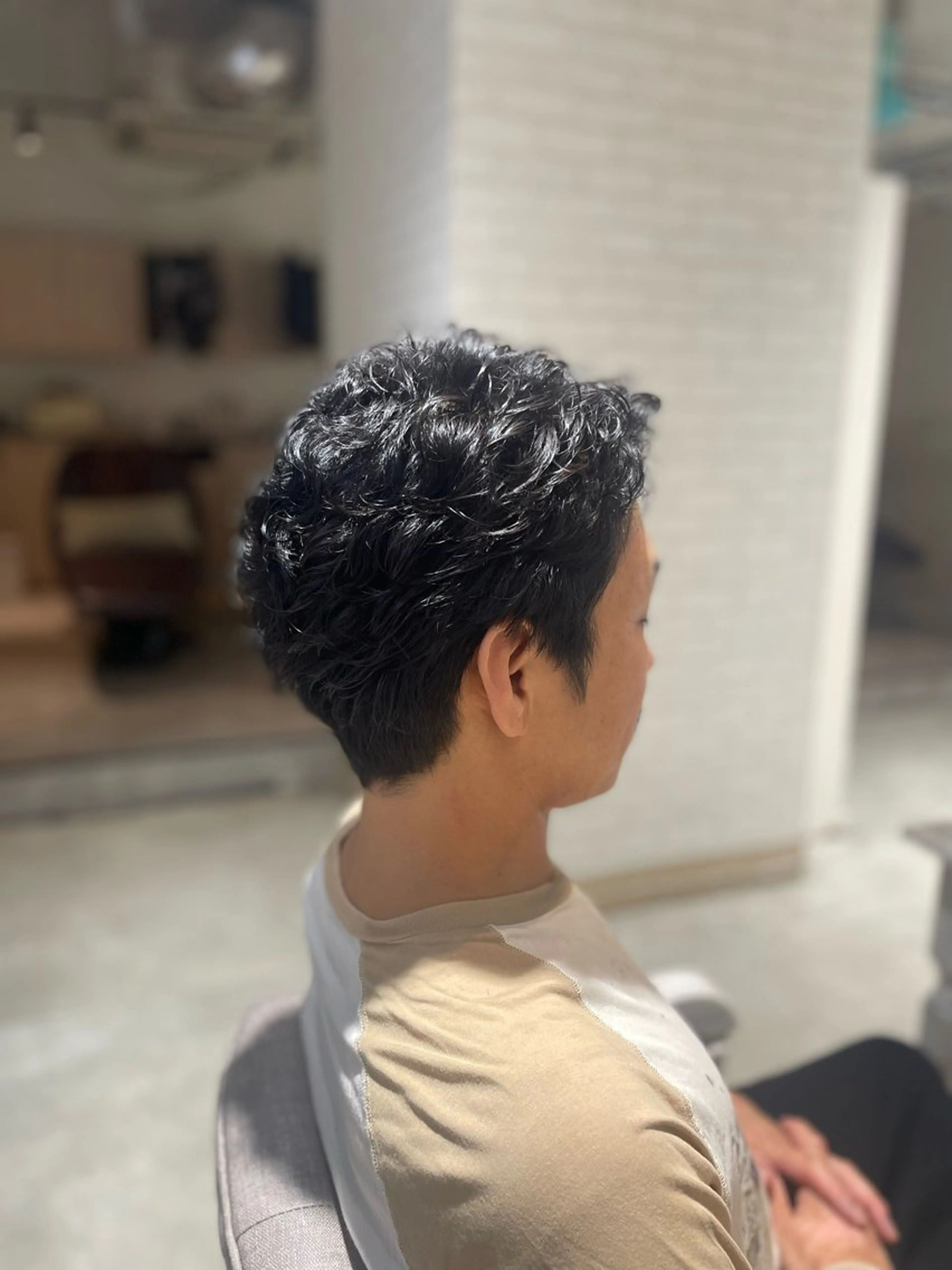 パーマ メンズ 酒井 陽向のヘアスタイル