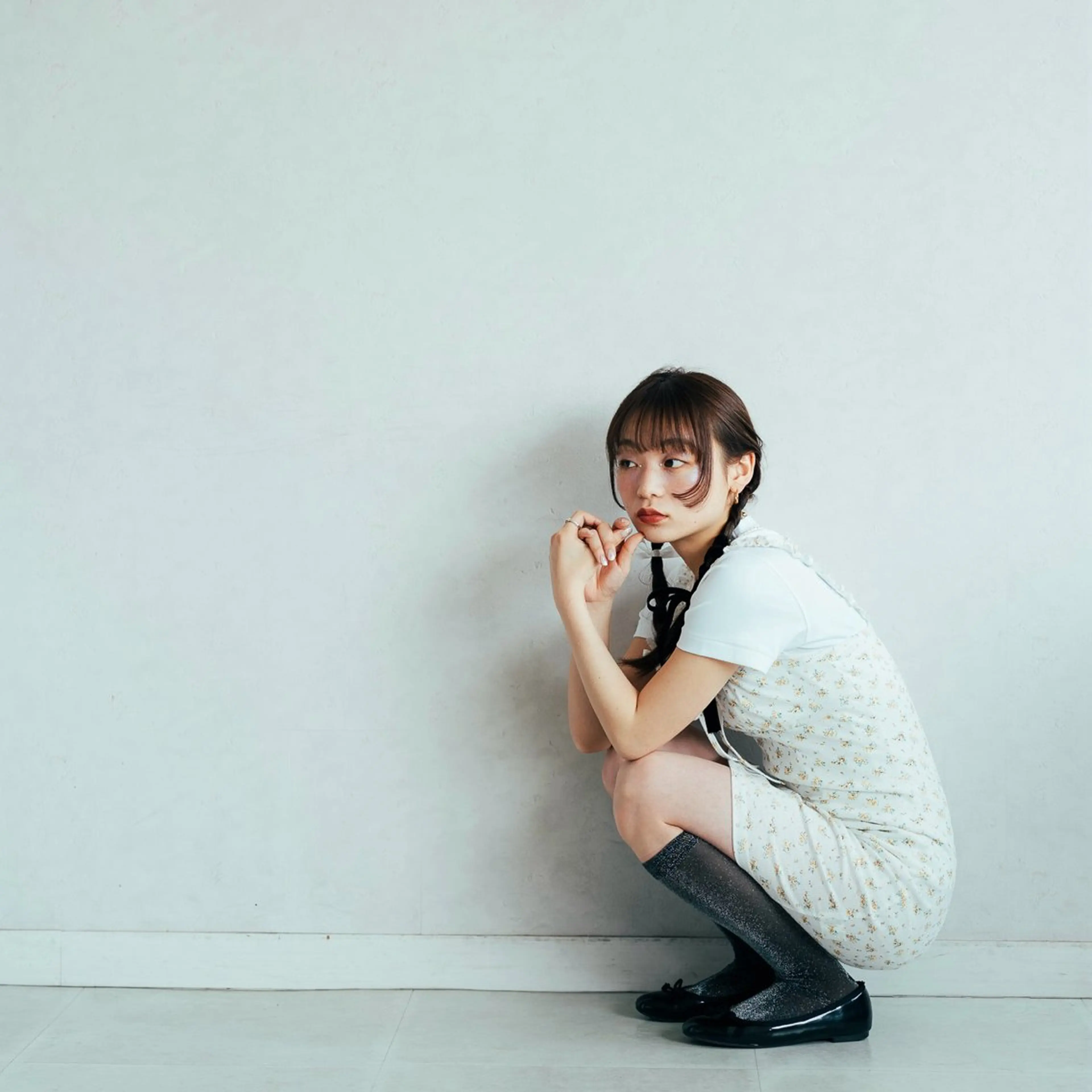 ミディアム カット ダブルカラー/韓国 ヘア/さわのあかねのヘアスタイル