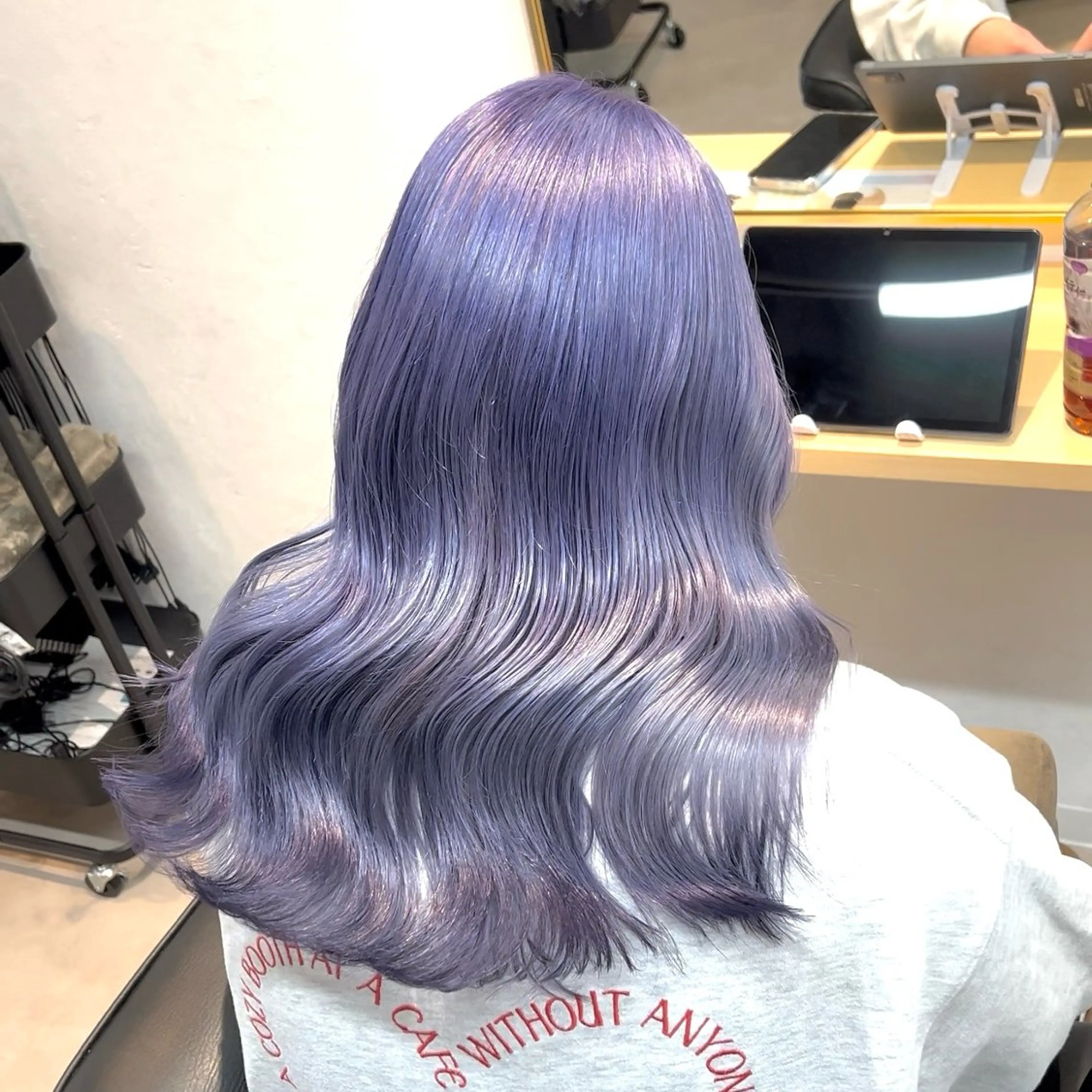 セミロング カラー ボブ/韓国ボブ/ブリ ーチ/鈴木康平のヘアスタイル