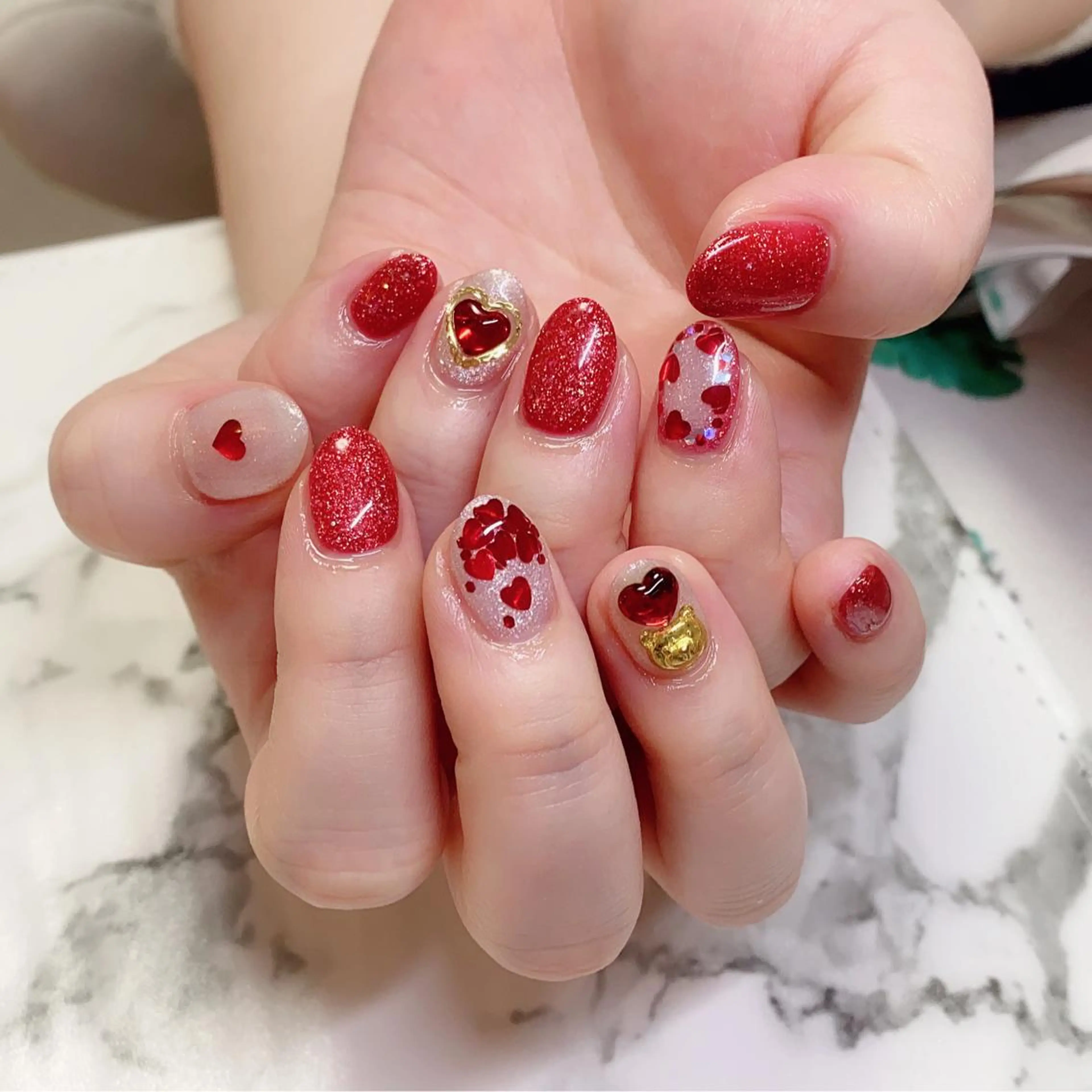 ロング カラー ネイル Q Free nailsのネイルデザイン
