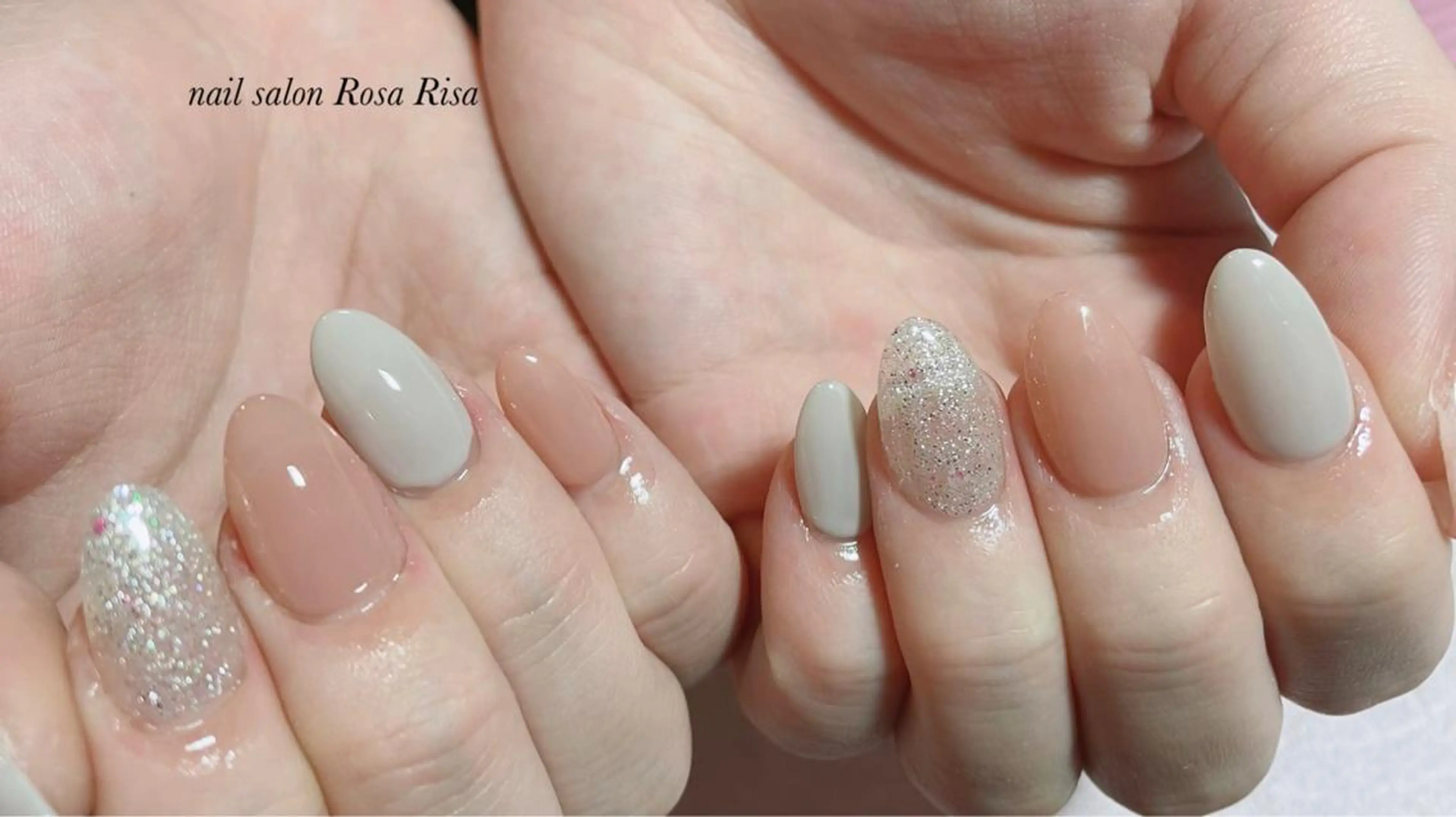 セミロング アイブロウ 眉カラー ハンドネイル ネイルスタジオ シェイクユアハンズのネイルデザイン