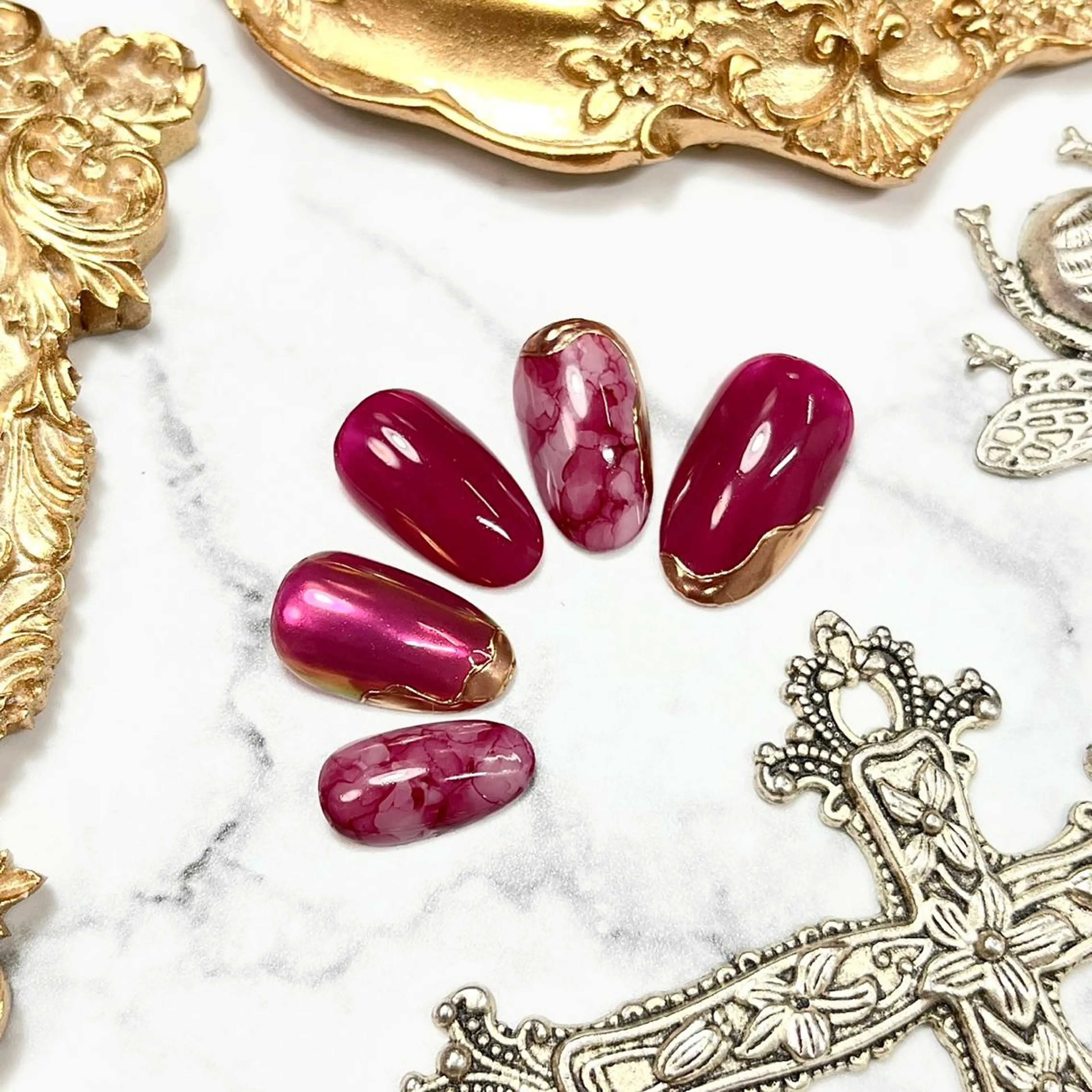 ネイル アートネイル オーロラネイル ブルー ジェルネイル 氷ネイル・うるうるネイル ハンドネイル NAIL NOWのネイルデザイン