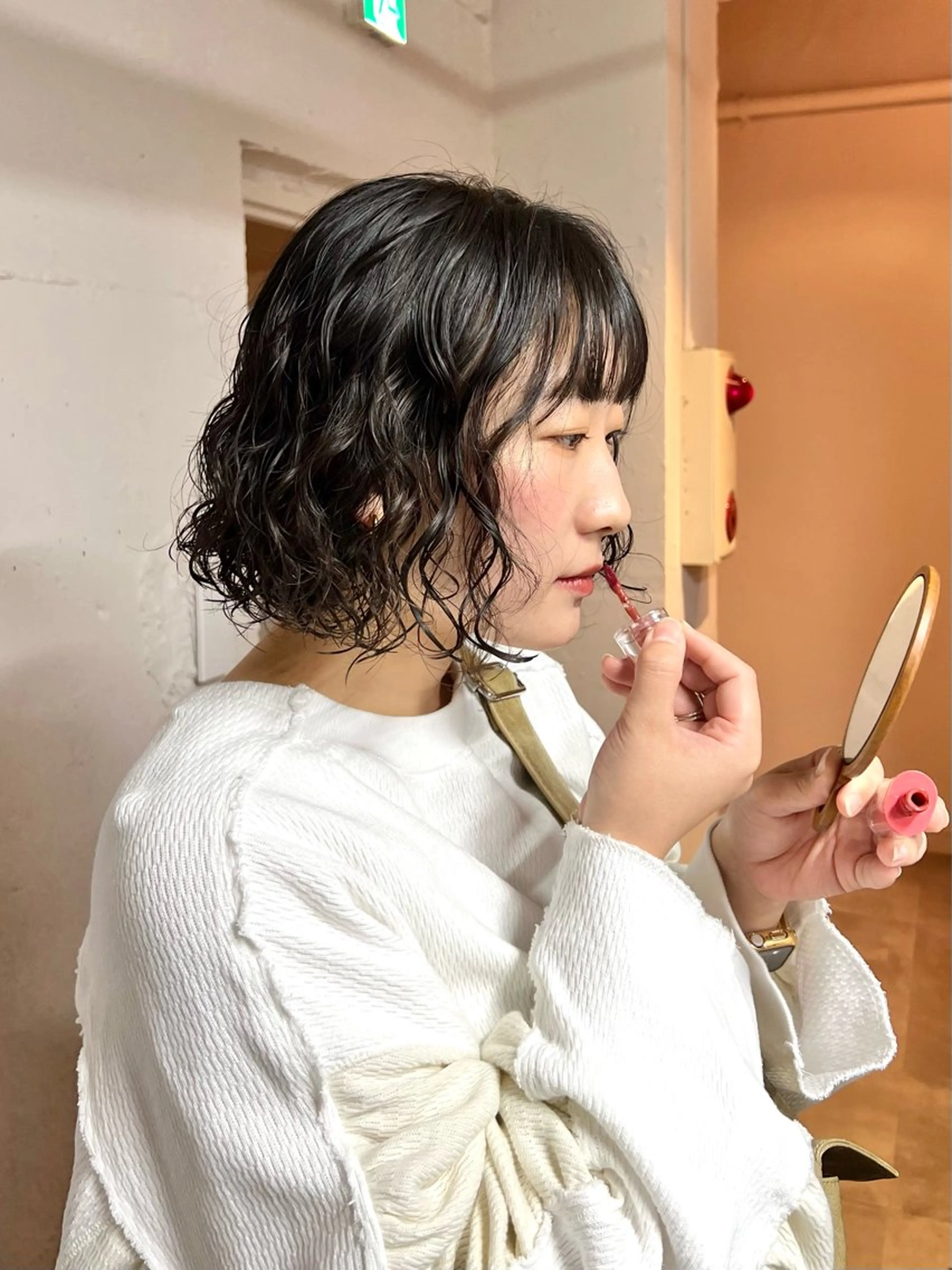 ショート ボブ カット パーマ tokute Takahashiのヘアスタイル