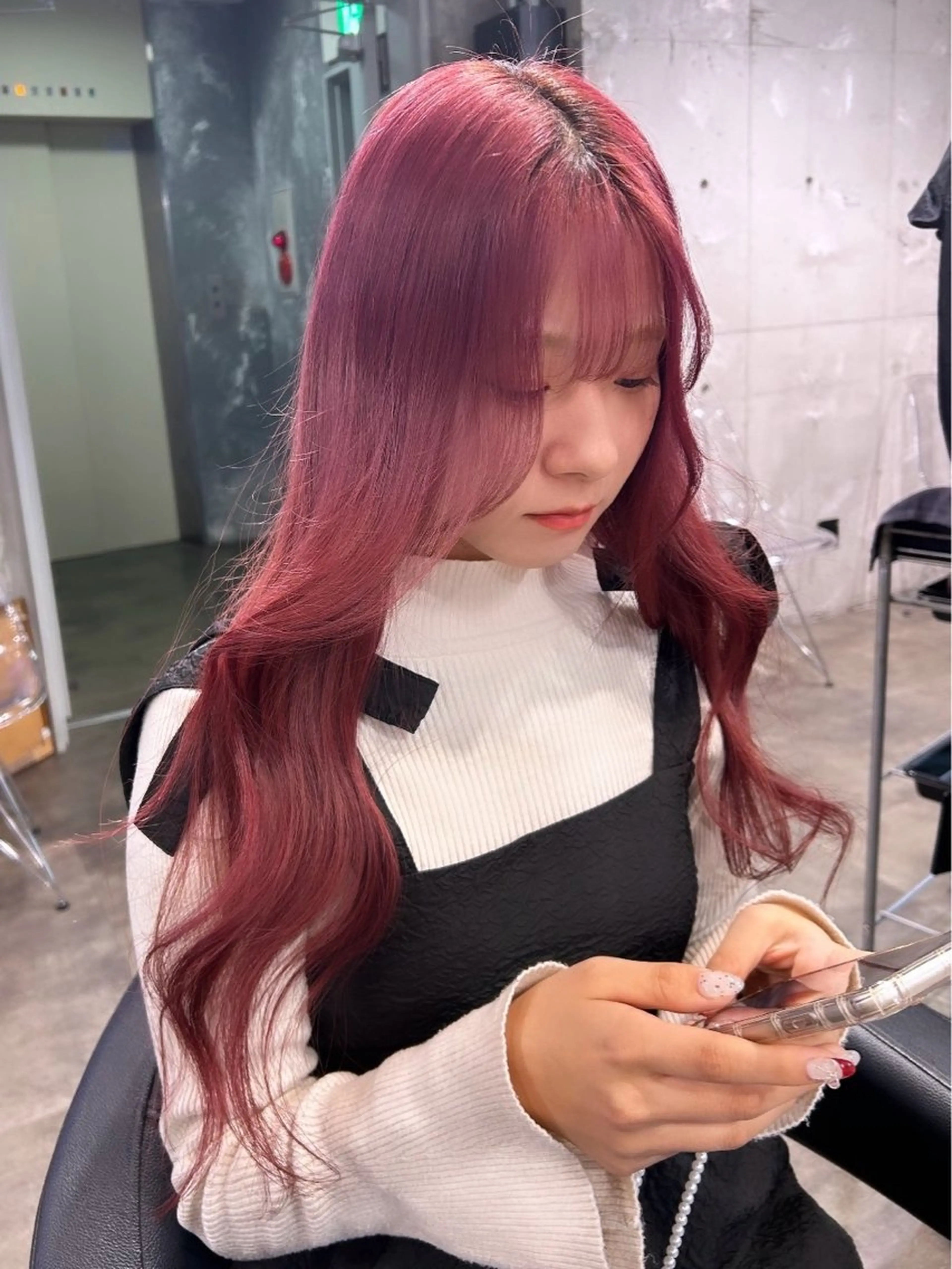 ロング カラー IS所属・横浜美容室/透明感 カラー/レイヤーのヘアスタイル