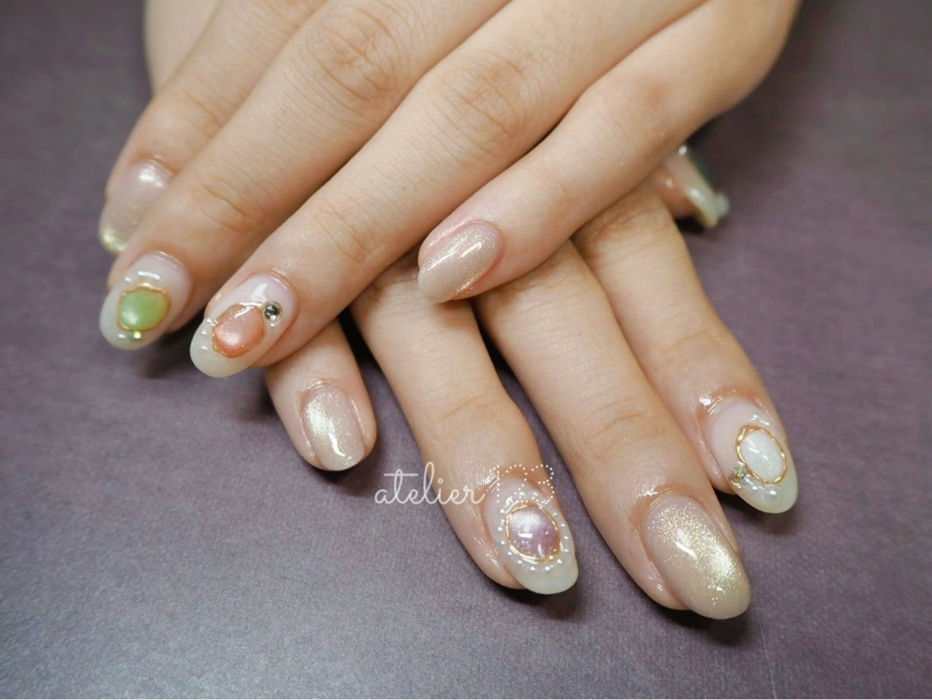 ネイル 持ち込み atelier123 いずみのネイルデザイン