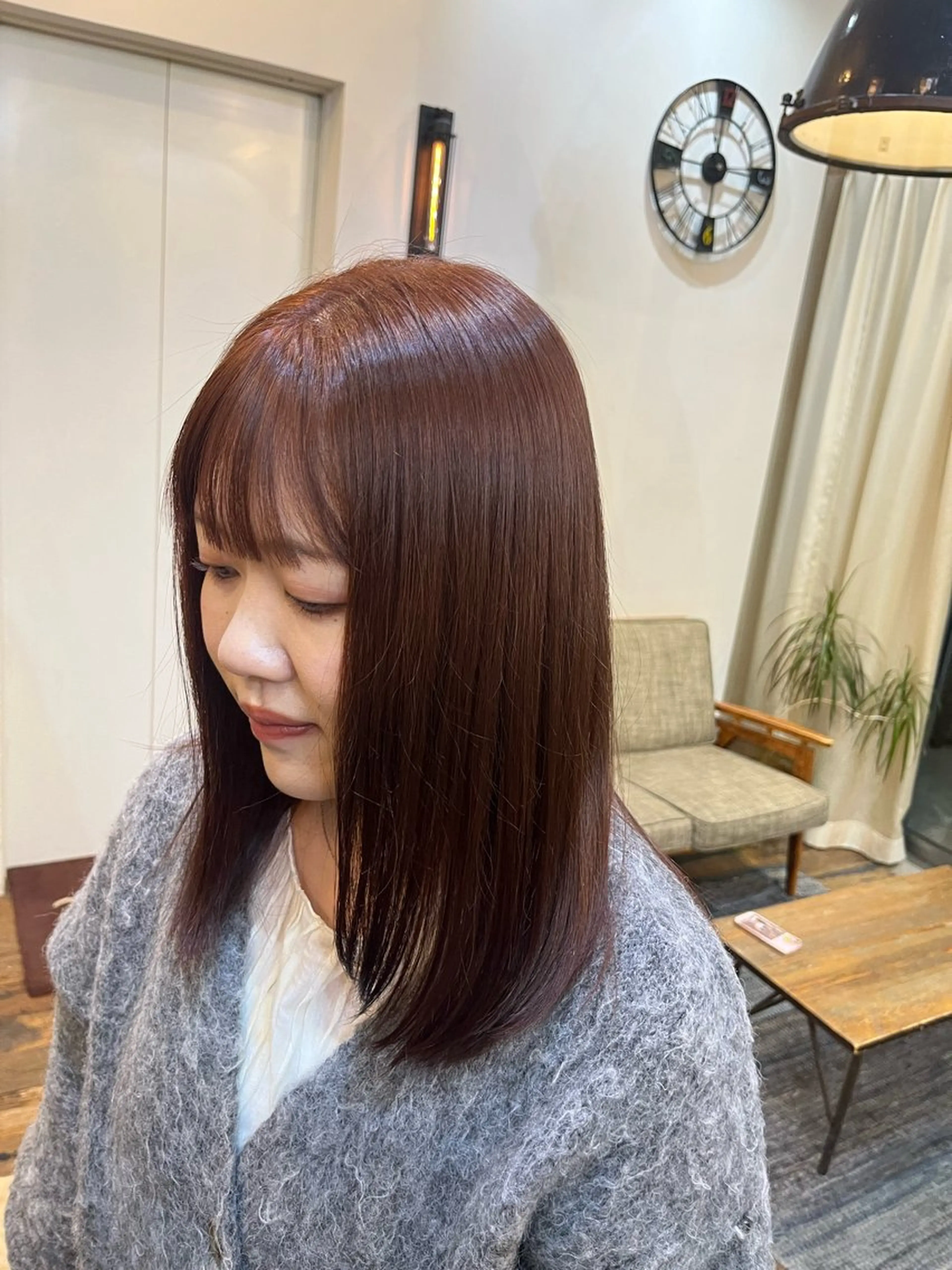 カラー ブリーチ ダブルカラー ブリーチなしカラー Belle Ginza並木通り所属・透明感カラー／ メンズ◎／秋葉香乃のヘアスタイル