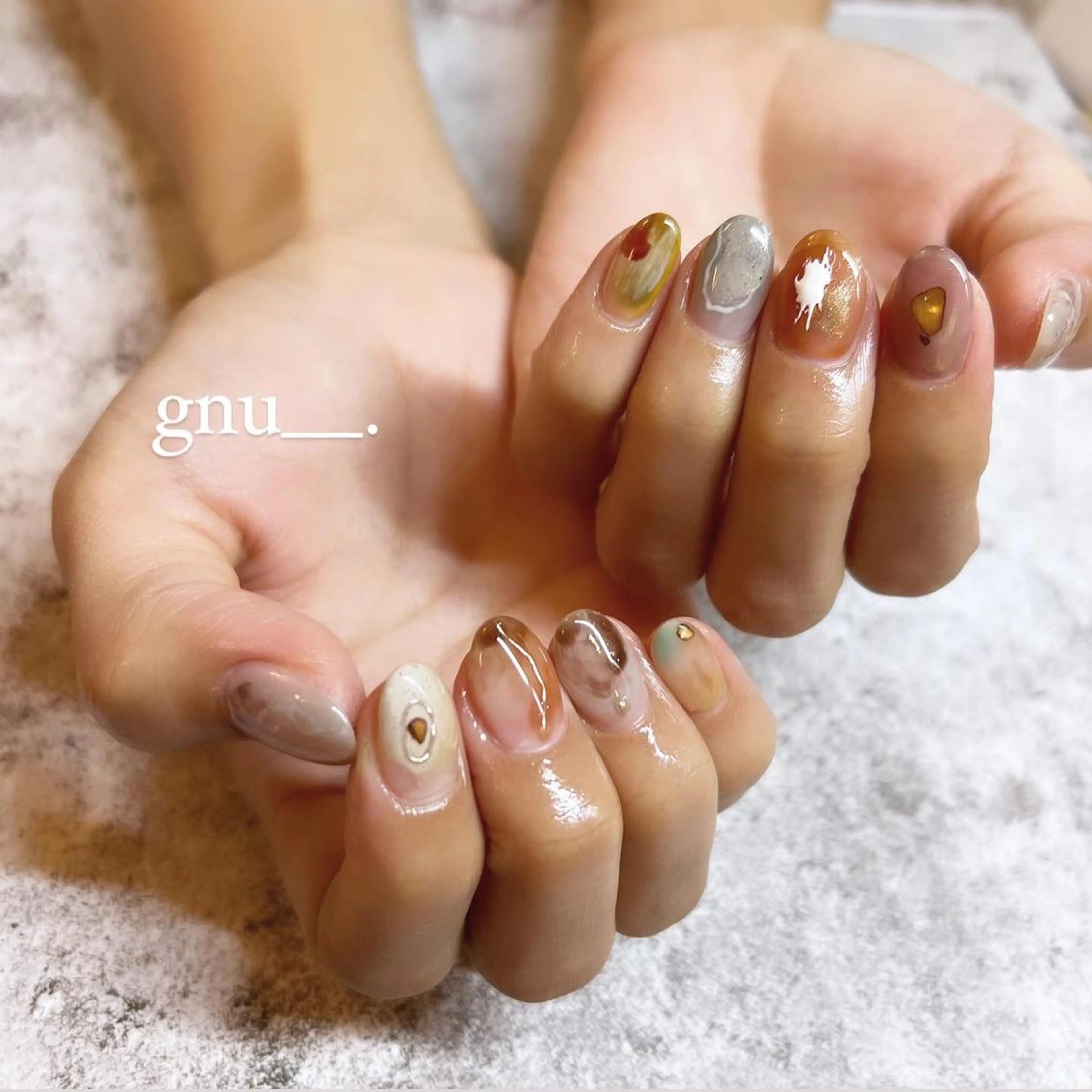 ネイル ハンドネイル gnu__. nailのネイルデザイン