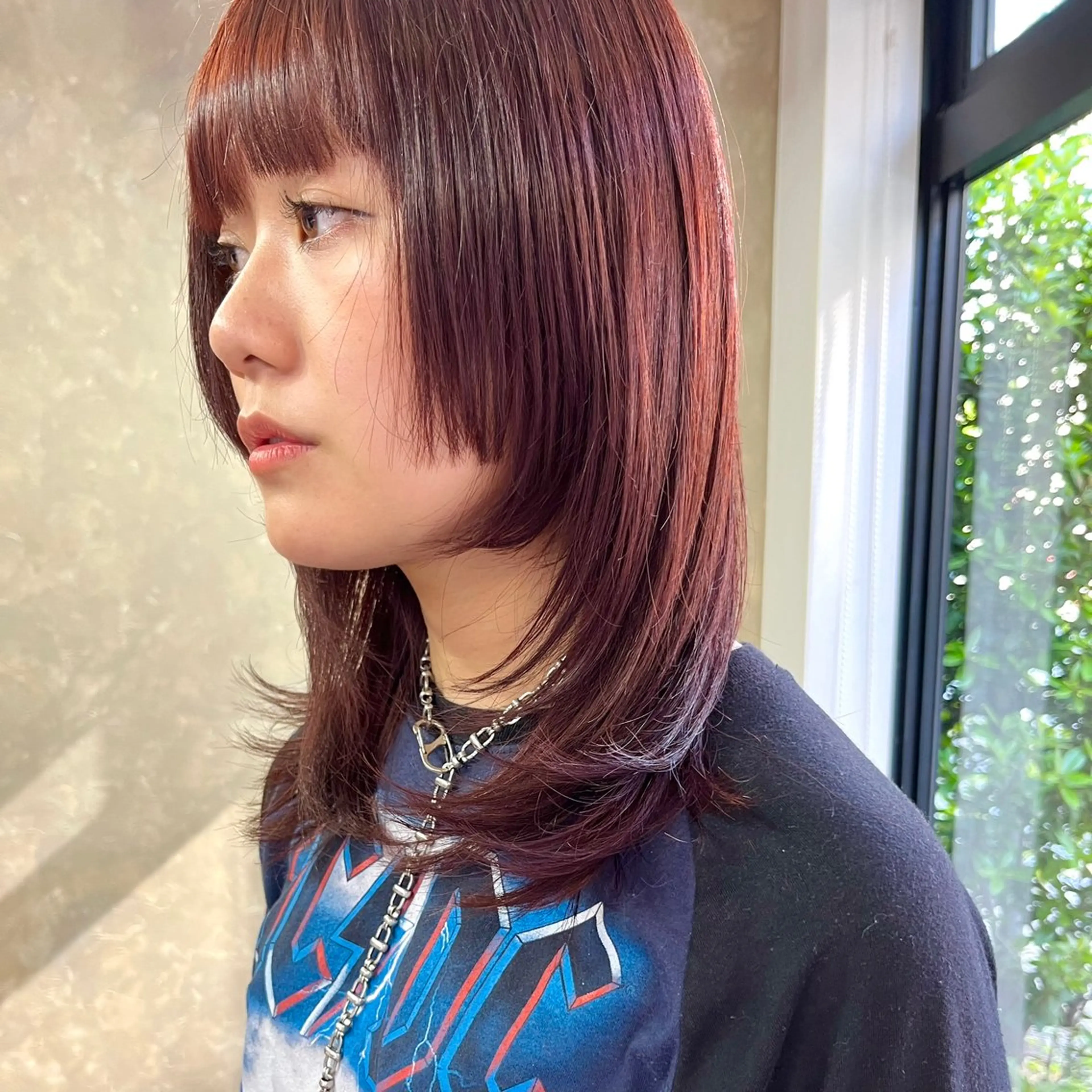 ミディアム カラー ブリーチ カット ヘアカラー 有田裕真 【ブリーチカラー】のヘアスタイル