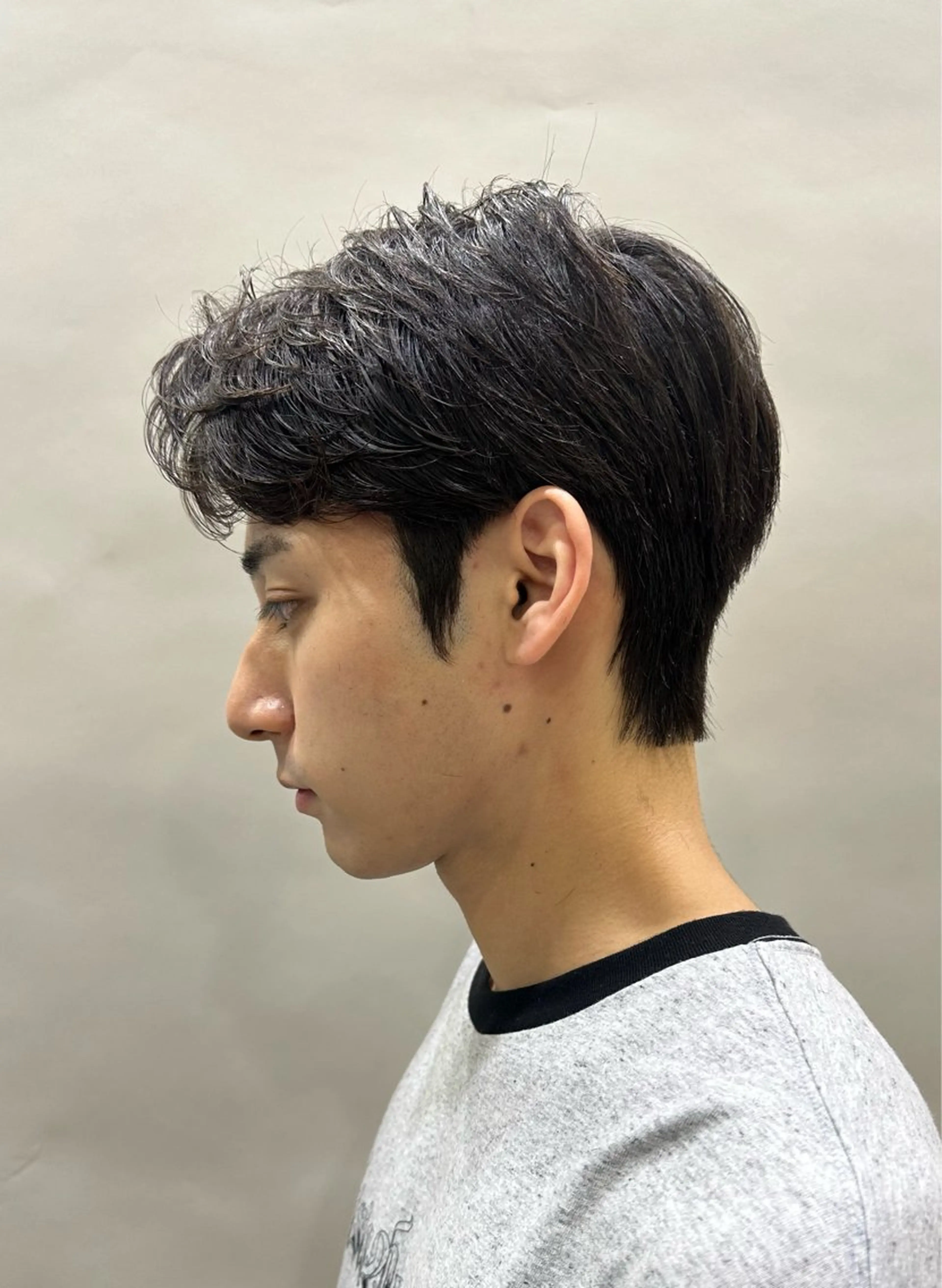 ミディアム パーマ メンズ Rei/ 縮毛矯正/ ハイライトカラー募集のヘアスタイル