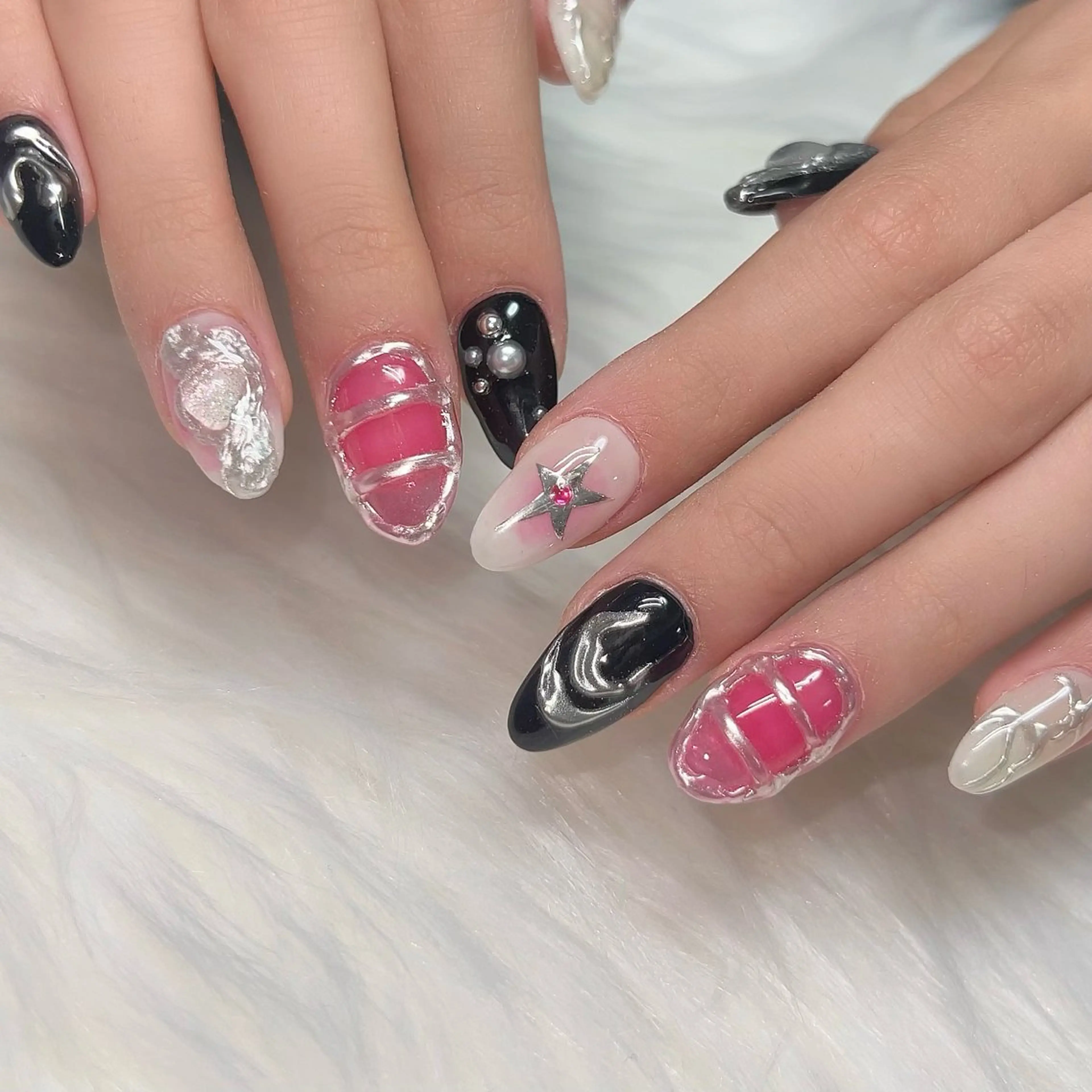 ネイル ハンドネイル 【Yappy🌈】 💖P-tanaのネイルデザイン