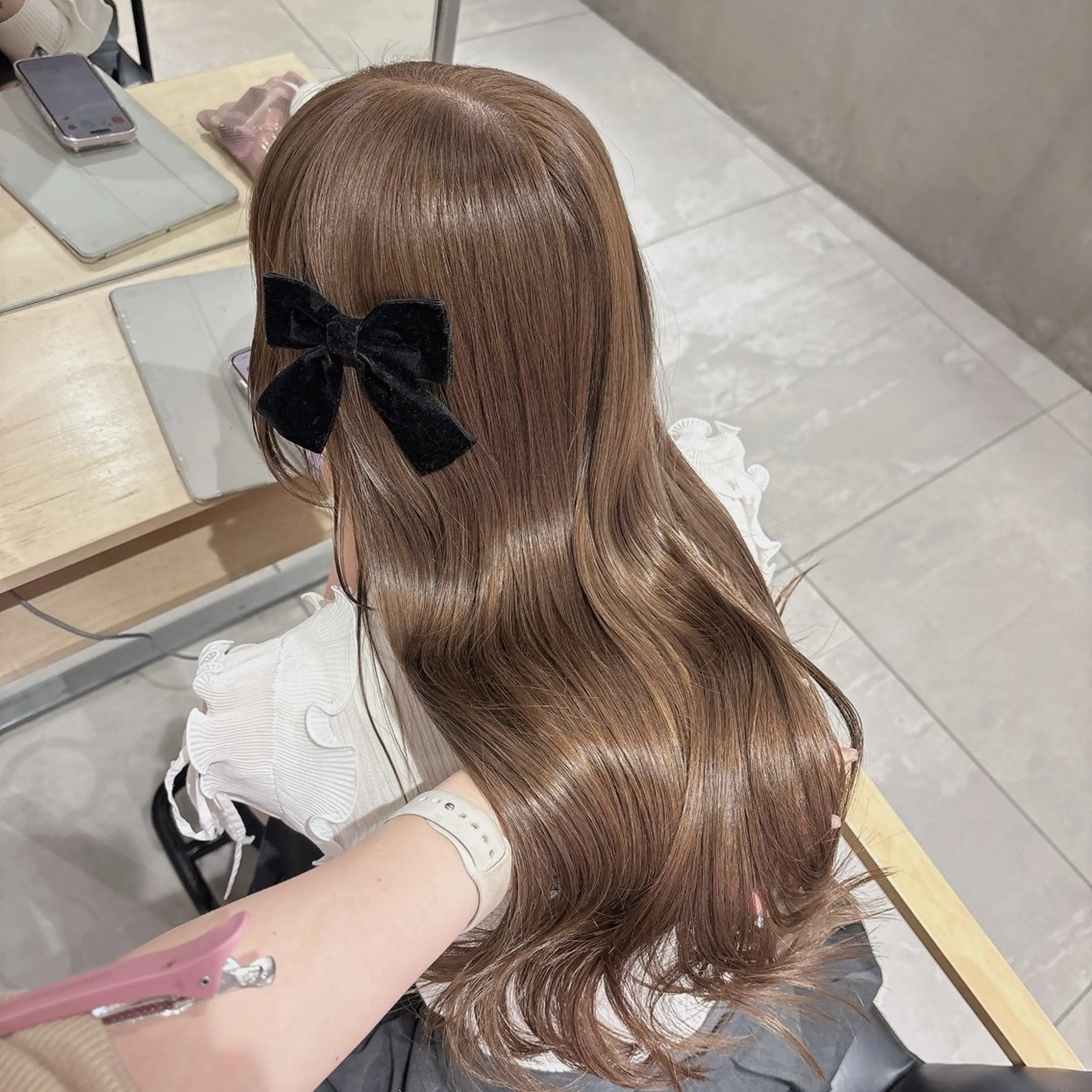 ロング ヘアカラー ゆるふわ透明感カラー 🎀ほの/表参道のヘアスタイル