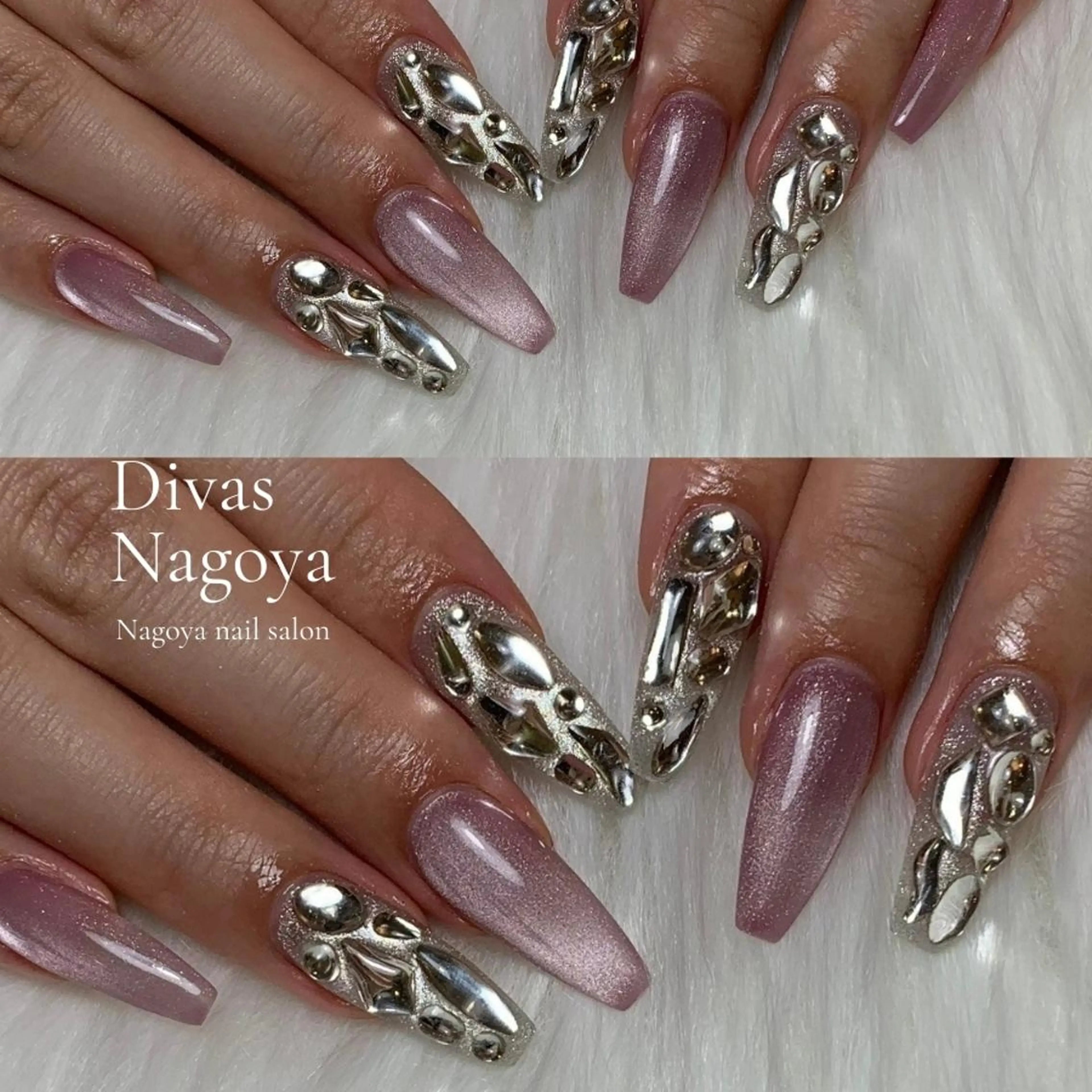 ネイル 長さ出し ジェルネイル 韓国ネイル マグネットネイル 持ち込み 🎀Sakae D.d nail🎀のネイルデザイン