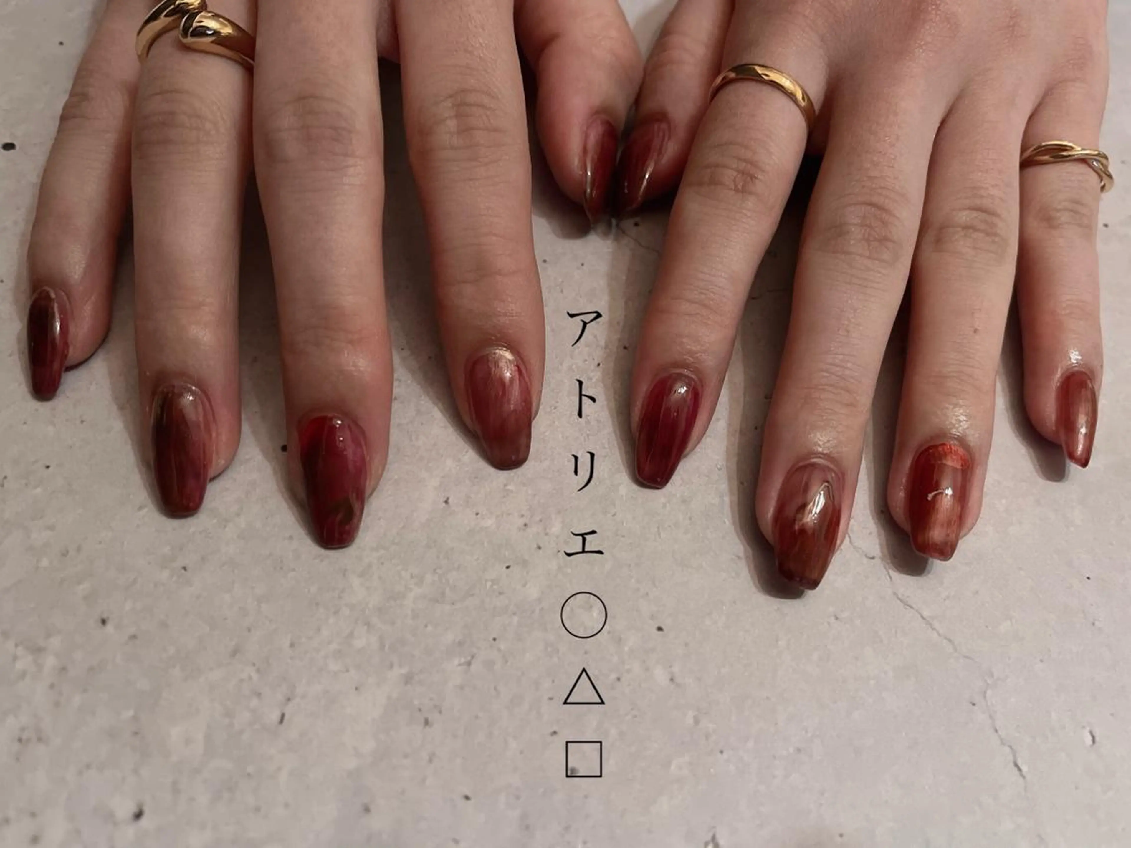 ネイル ハンドネイル アトリエ ○△□のネイルデザイン