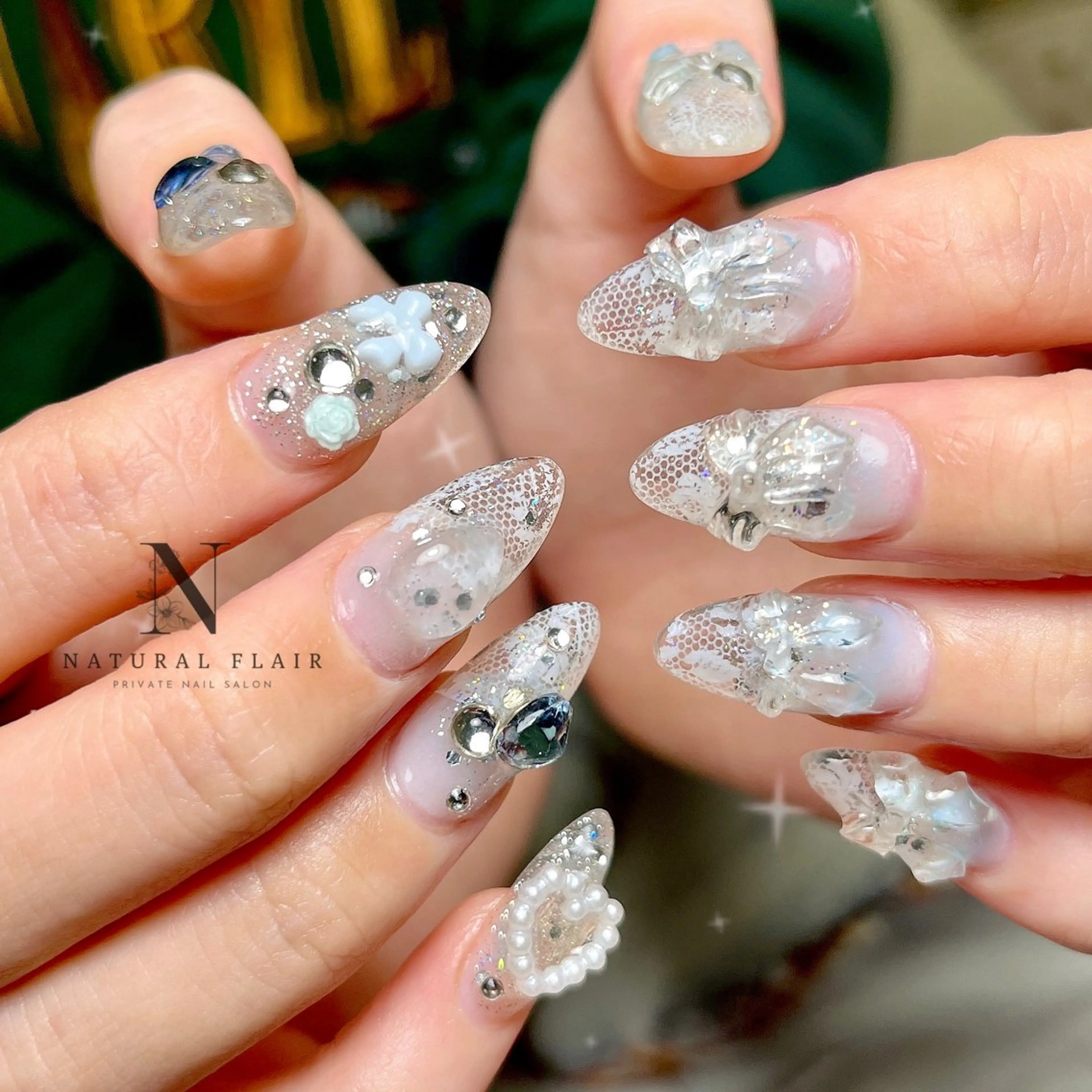 ネイル スカルプネイル natural flairのネイルデザイン