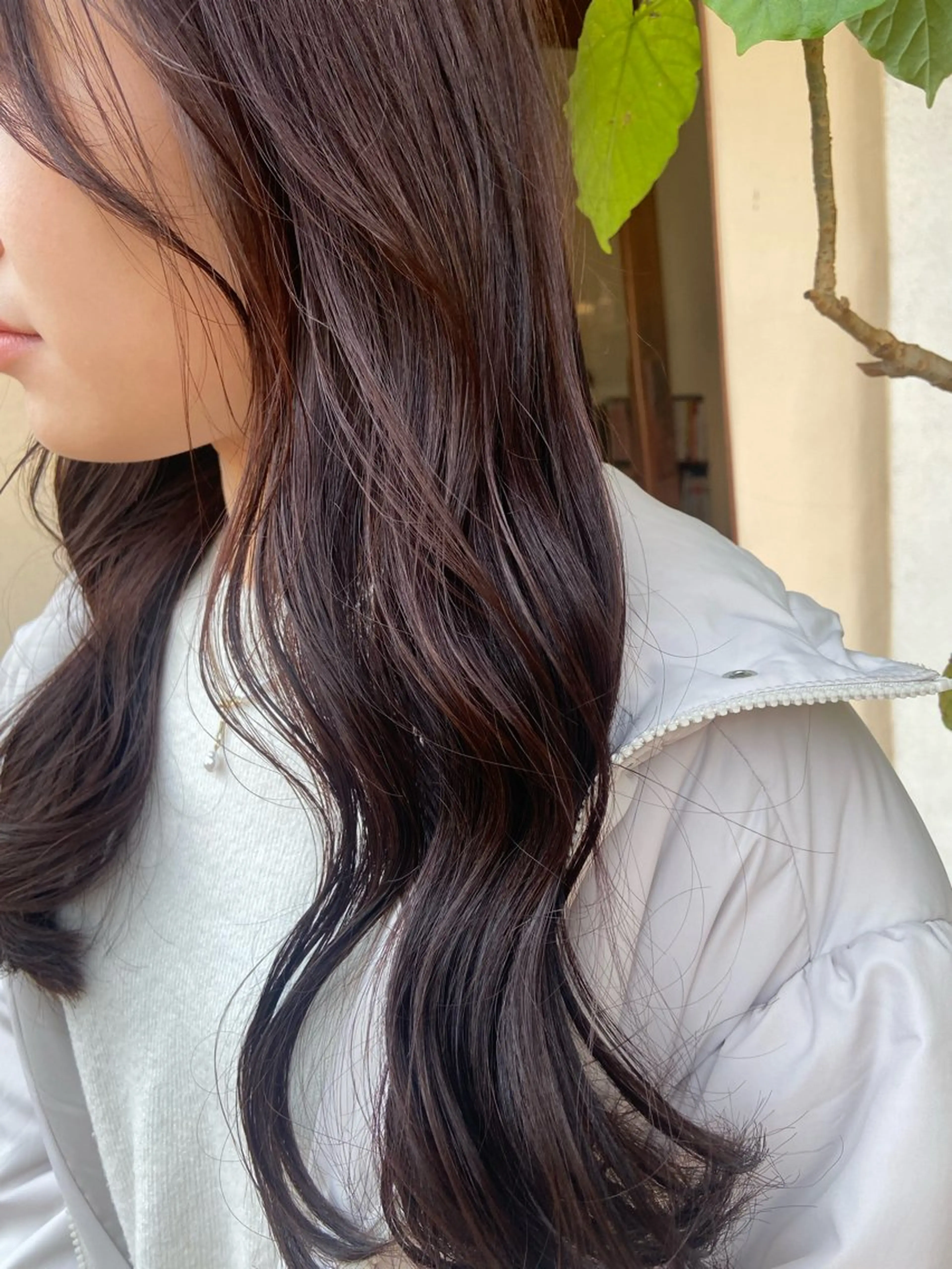 ロング カラー ブラウンカラー ALLEN hair九条店所属・西田 莉緒のヘアスタイル