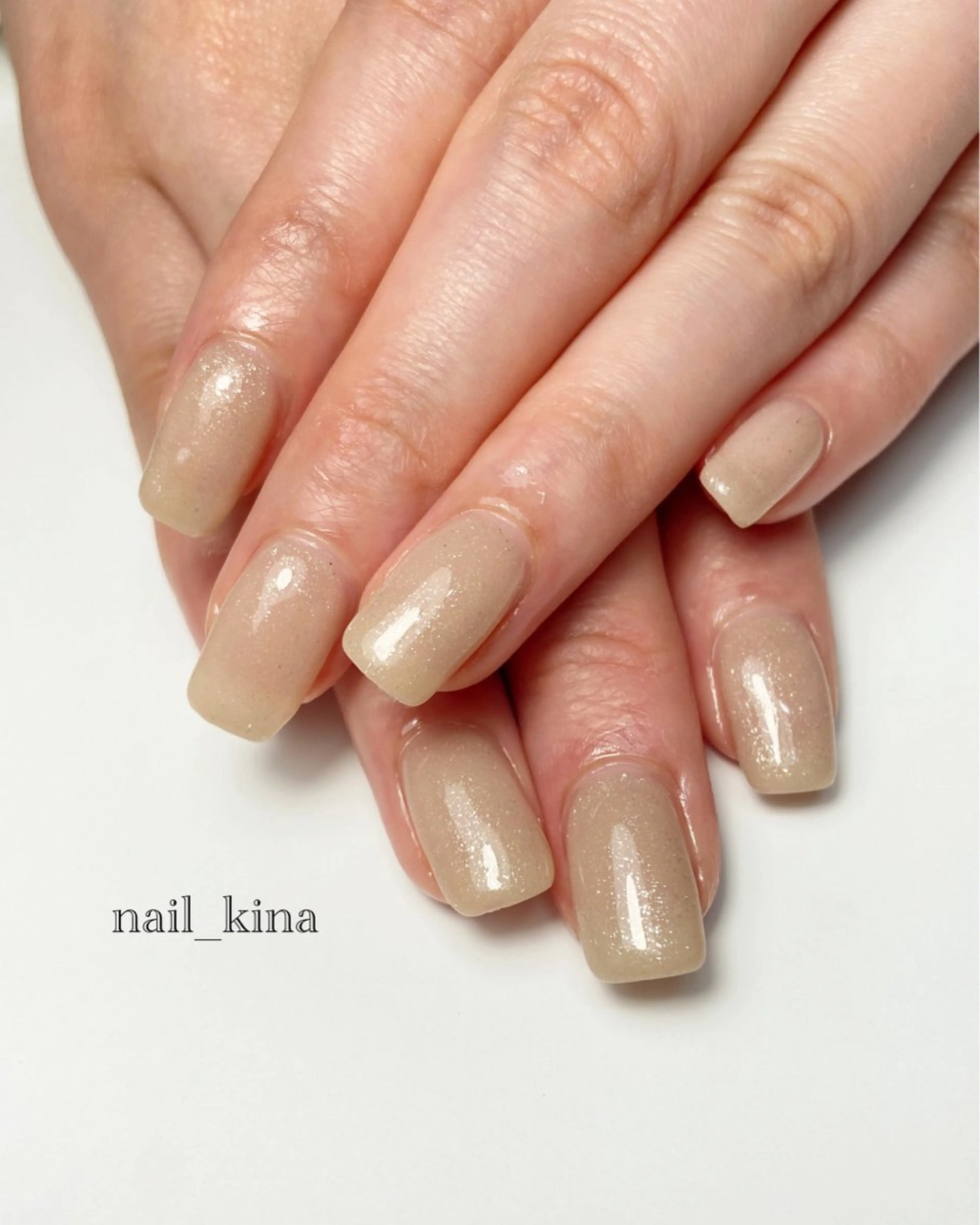 ネイル オフィスネイル ワンカラーネイル nail_ kinaのネイルデザイン