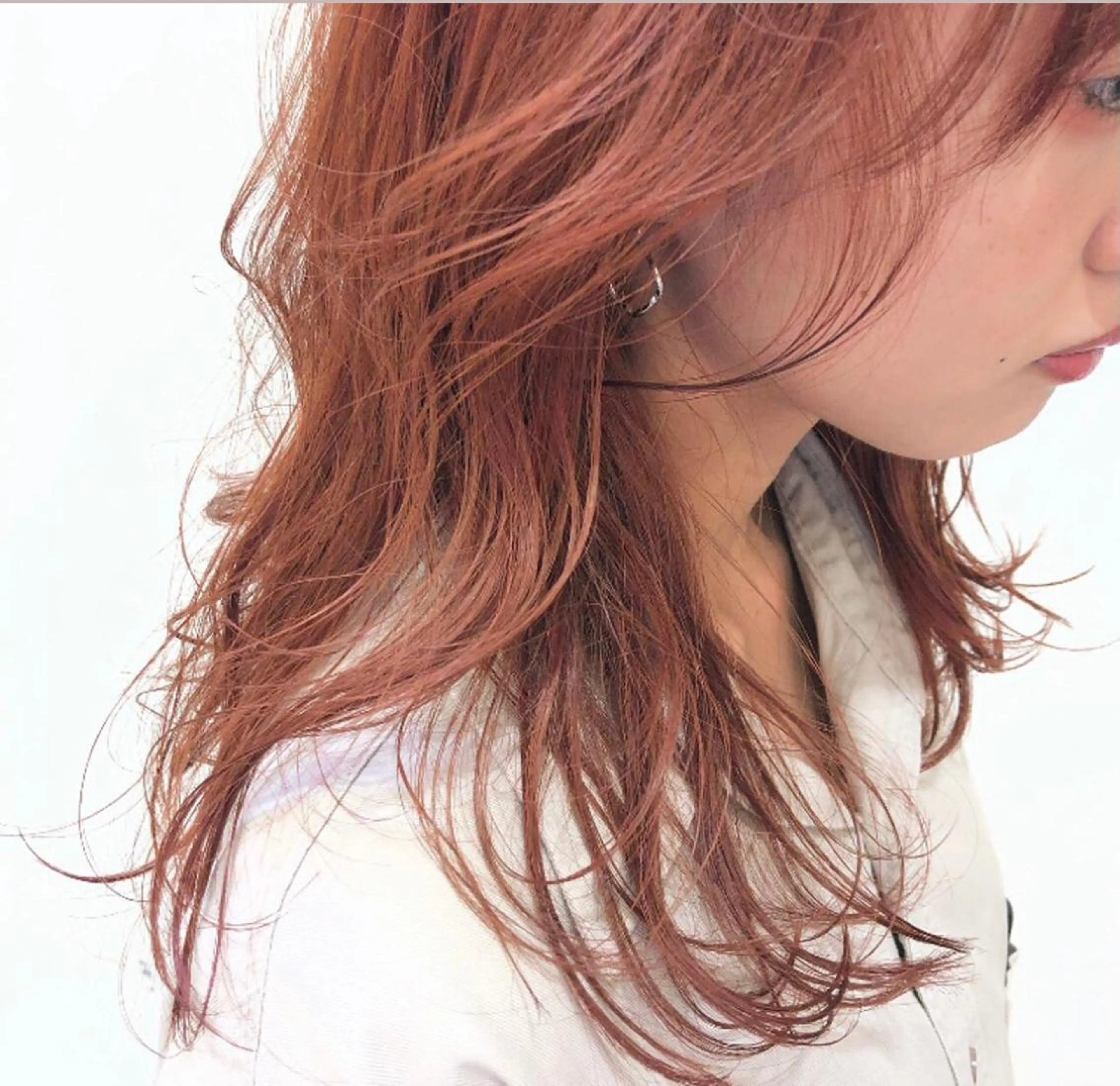 ロング カラー ヘアアレンジ チャンモリパーマ/韓 国/Minami🦋のヘアスタイル