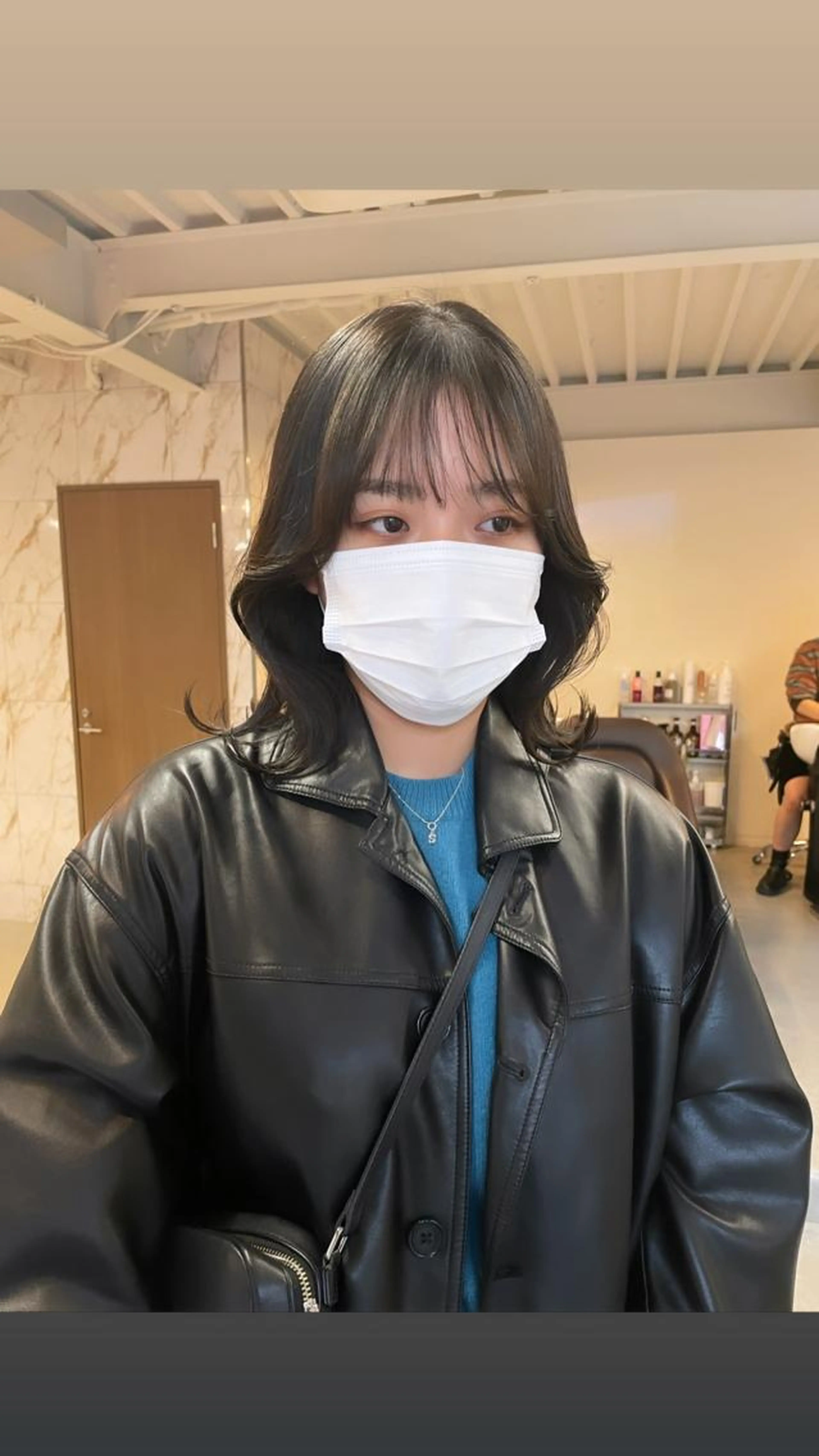 💌ミニモ限定💌韓国風カラー×顔周りカットのみ🇰🇷60%off🪽気になる顔周りを可愛く🪽ワンカラーでお洒落にの写真