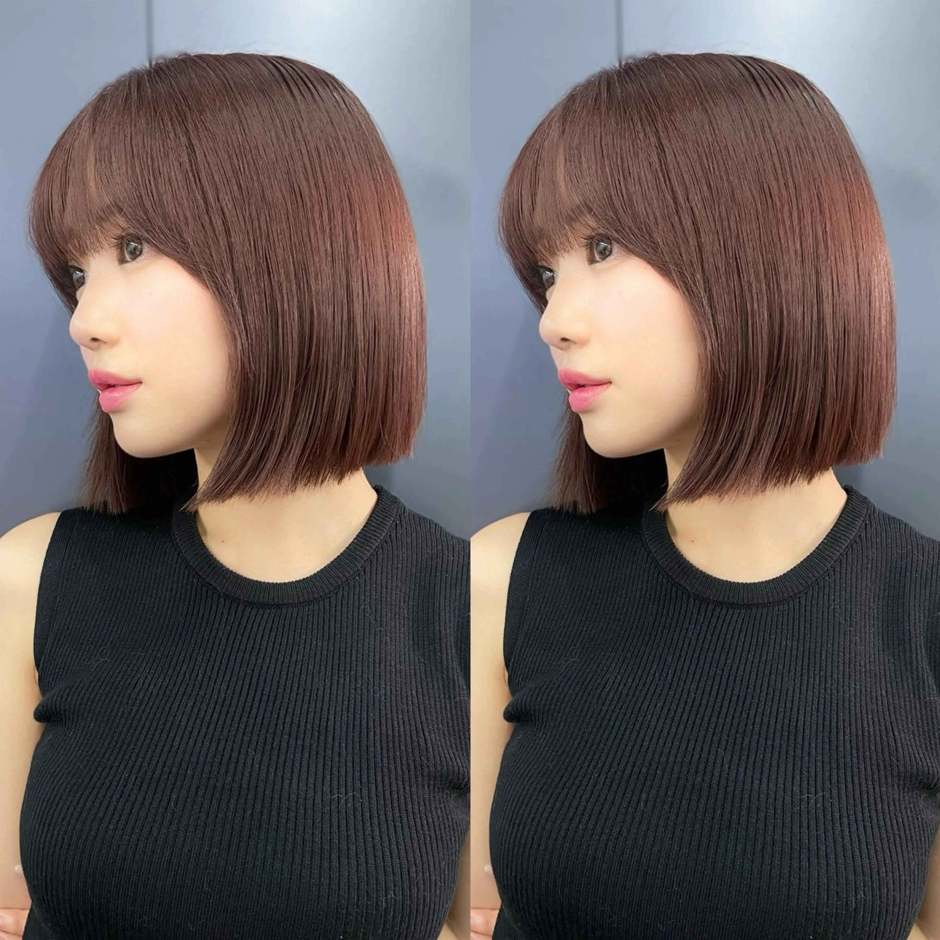 ミディアム カット トリートメント ヘアセット Hair&Make Allure所属・塩谷康生/髪質改善 /ボブ/縮毛矯正のヘアスタイル