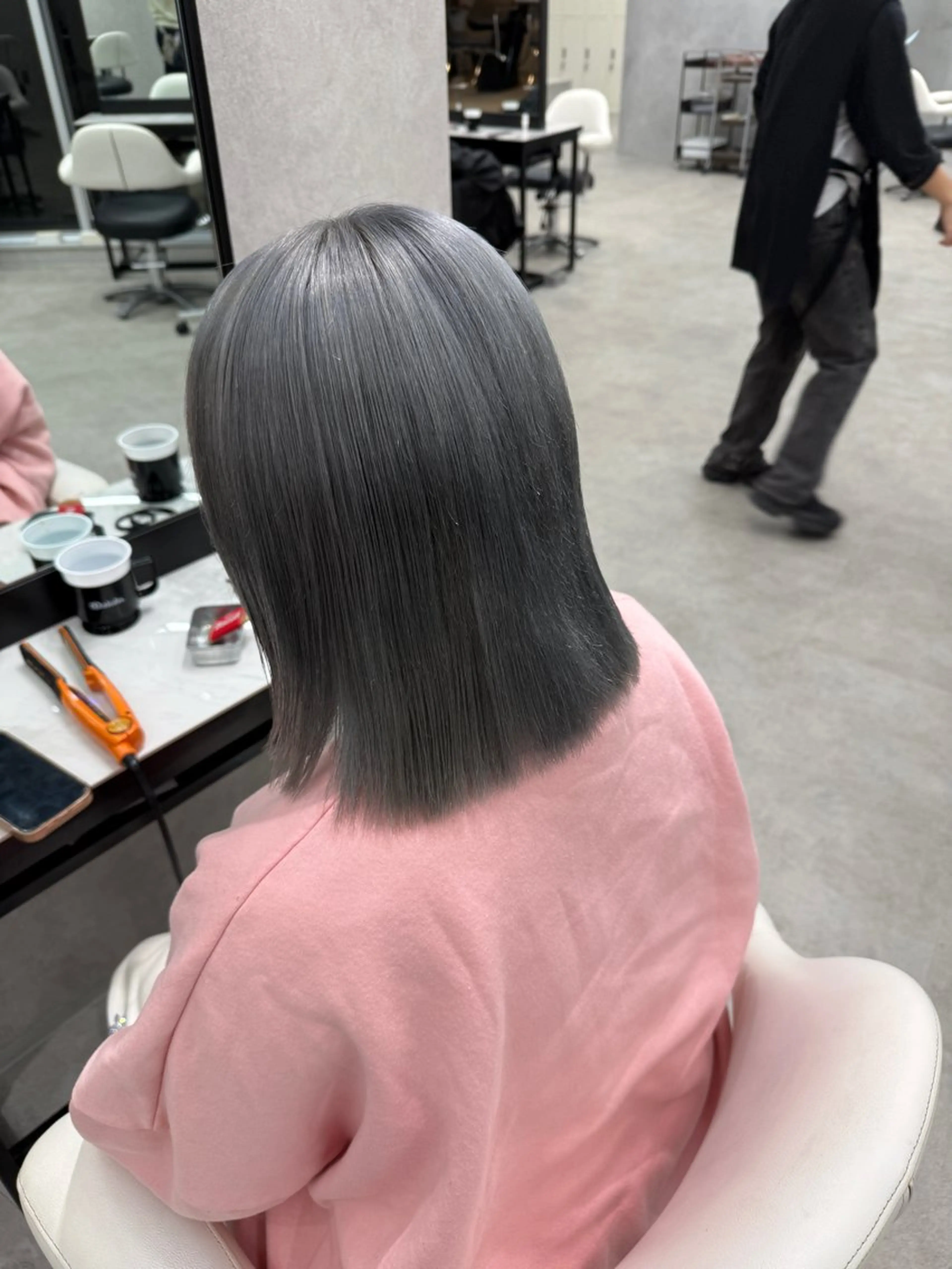 カラー シルバー ヘアカラー カット¥1100 / 𝙍𝙪𝙣𝙖⟡.のヘアスタイル