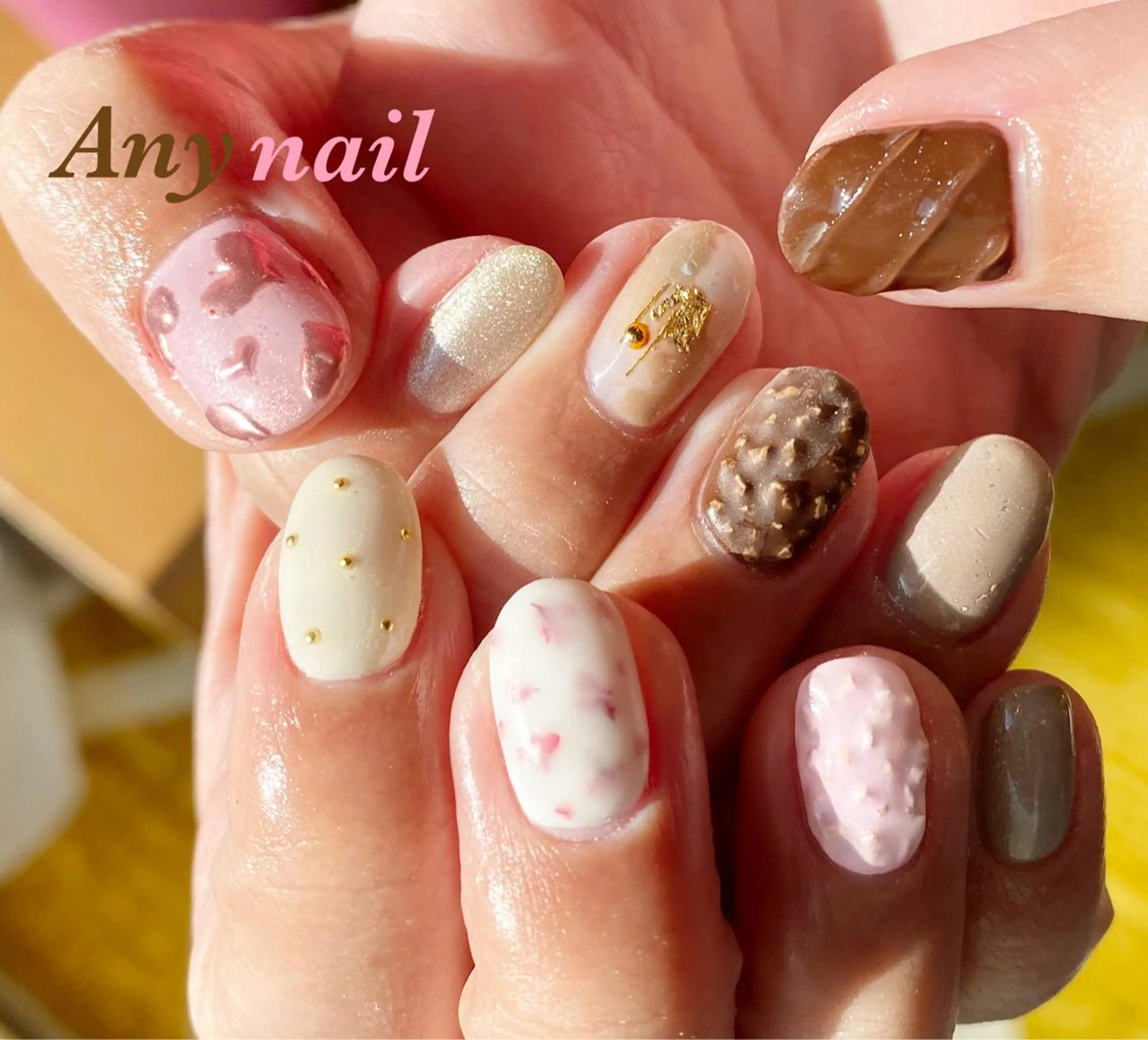 ネイル ブルー バレンタイン 岩澤 恵子のネイルデザイン